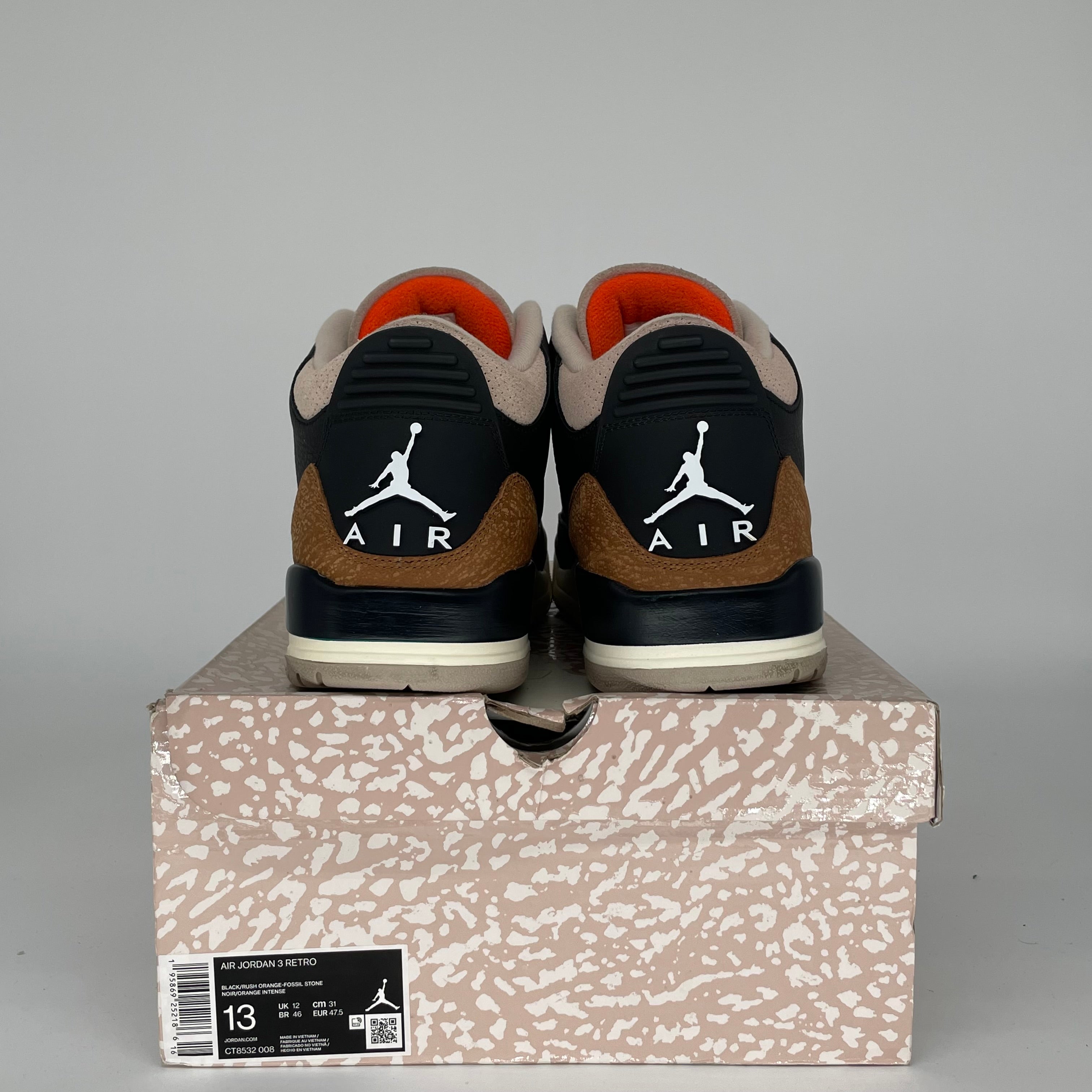 AIR JORDAN 3 DESERT ELEPHANT Men's Basketball Shoes Size 13 (CT8532-008) - Retro Sneakers for Streetwear & Casual Outfits