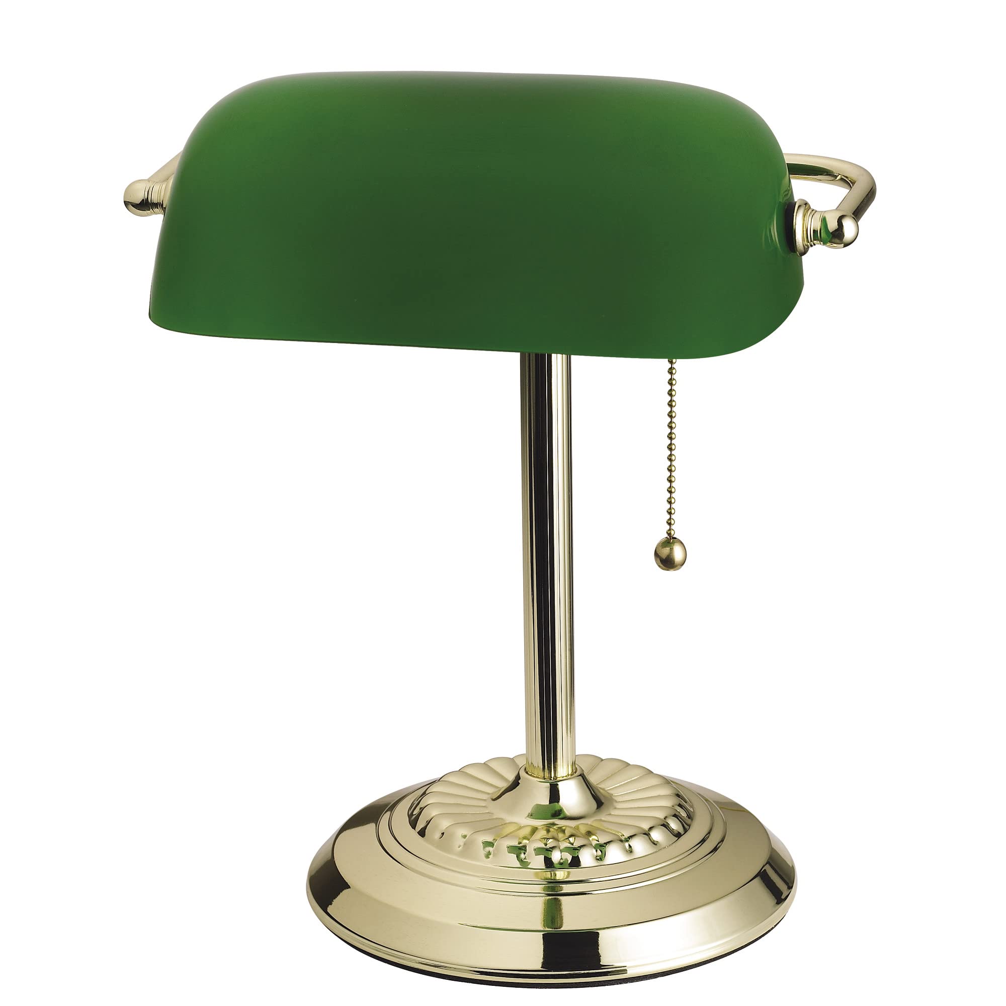 Catalina Lighting Traditional Green Desk Lamp - Smart Home Compatible, Adjustable Brightness for Home Office, Dorm & Apartment | Perfect for Reading, Studying & Workspace Lighting