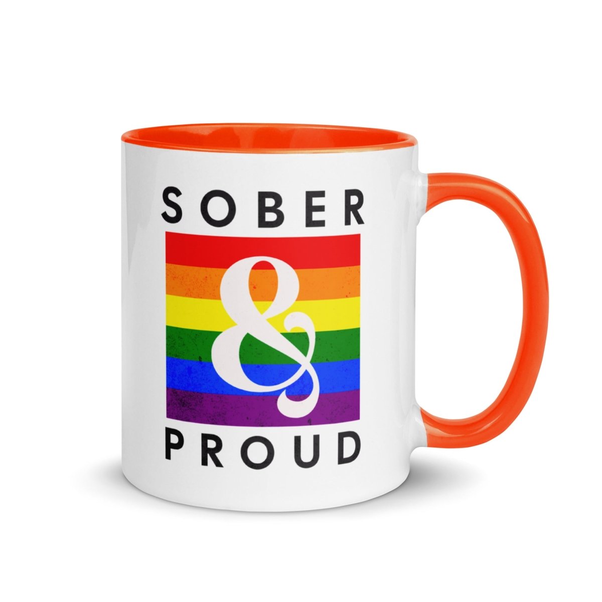 Sober & Proud Rainbow Reflection Coffee Mug - Inspirational Motivational Gift for Recovery, Sobriety & AA Meetings - Perfect for Tea, Hot Chocolate & Morning Coffee