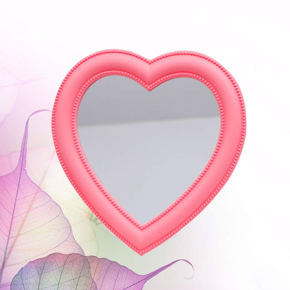 BESPORTBLE Heart Shaped Vanity Mirror - Tabletop & Wall Mounted Makeup Mirror for Women & Girls, Perfect for Bedroom, Bathroom & Dressing Room Decor