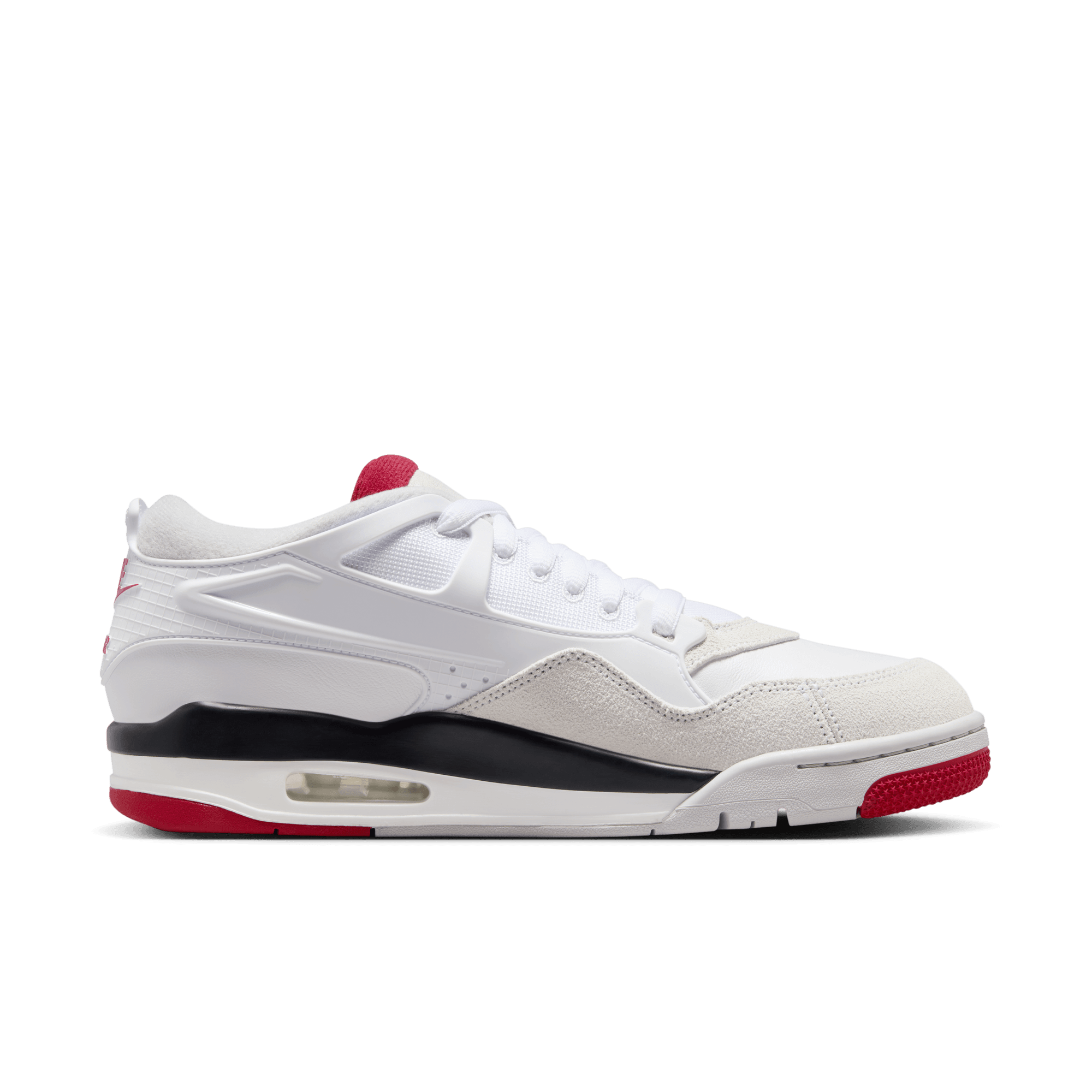 AIR JORDAN 4 Retro Men's Sneakers - White/Varsity Red Basketball Shoes for Men | Perfect for Streetwear, Gym & Casual Outfits