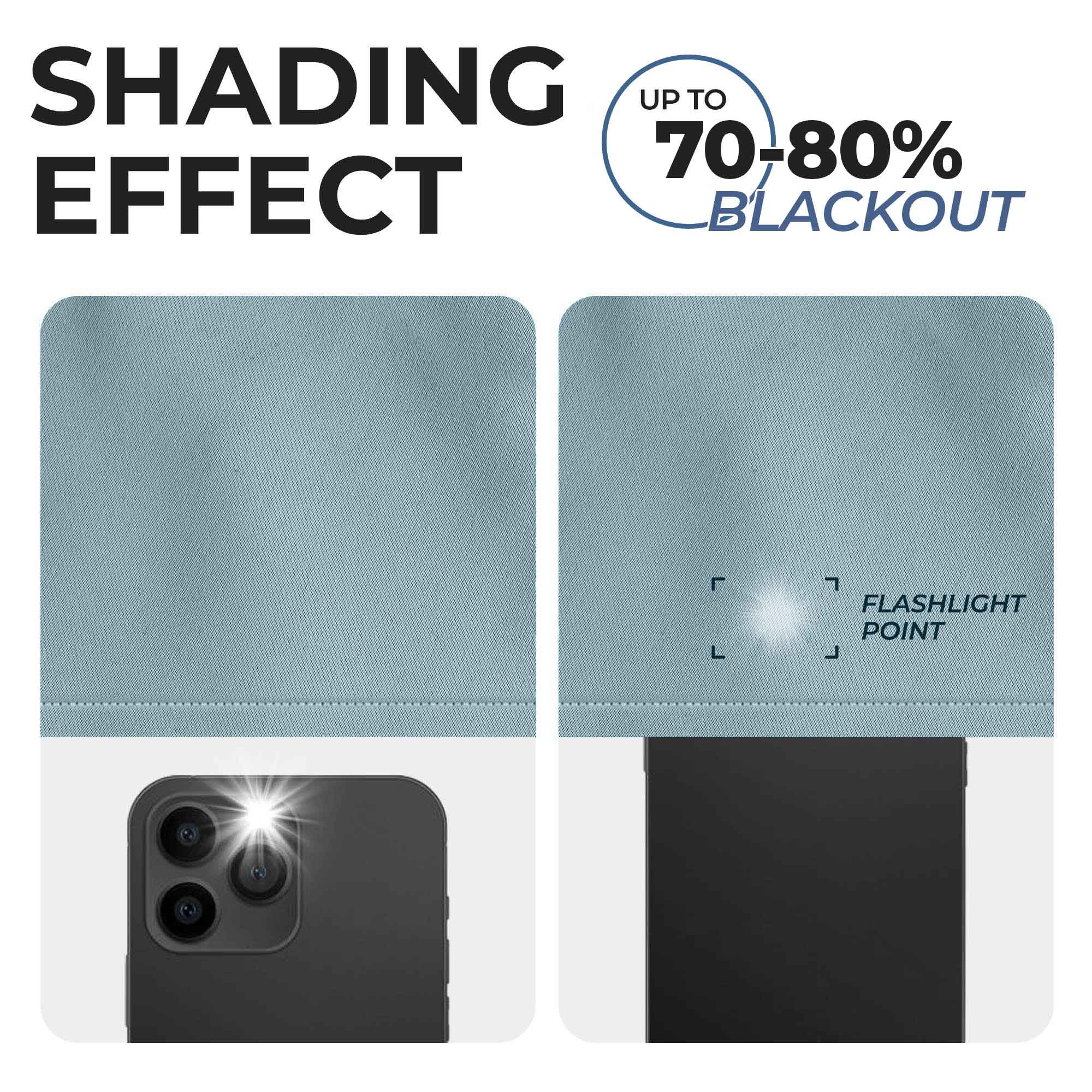 Blackout Curtains for Bedroom - 100% Linen Washable Room Darkening Curtains Set of 2 Panels - Perfect for Home Theater, Nursery & Light Sleepers