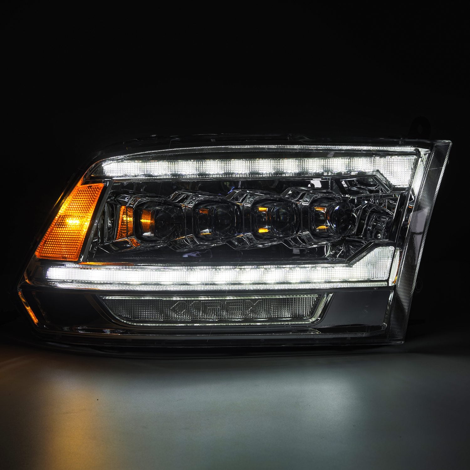 2018 Ram 2500 NOVA Series LED Projector Headlights - Chrome Housing for 5th Gen Ram Trucks - Upgrade Your Night Driving Visibility