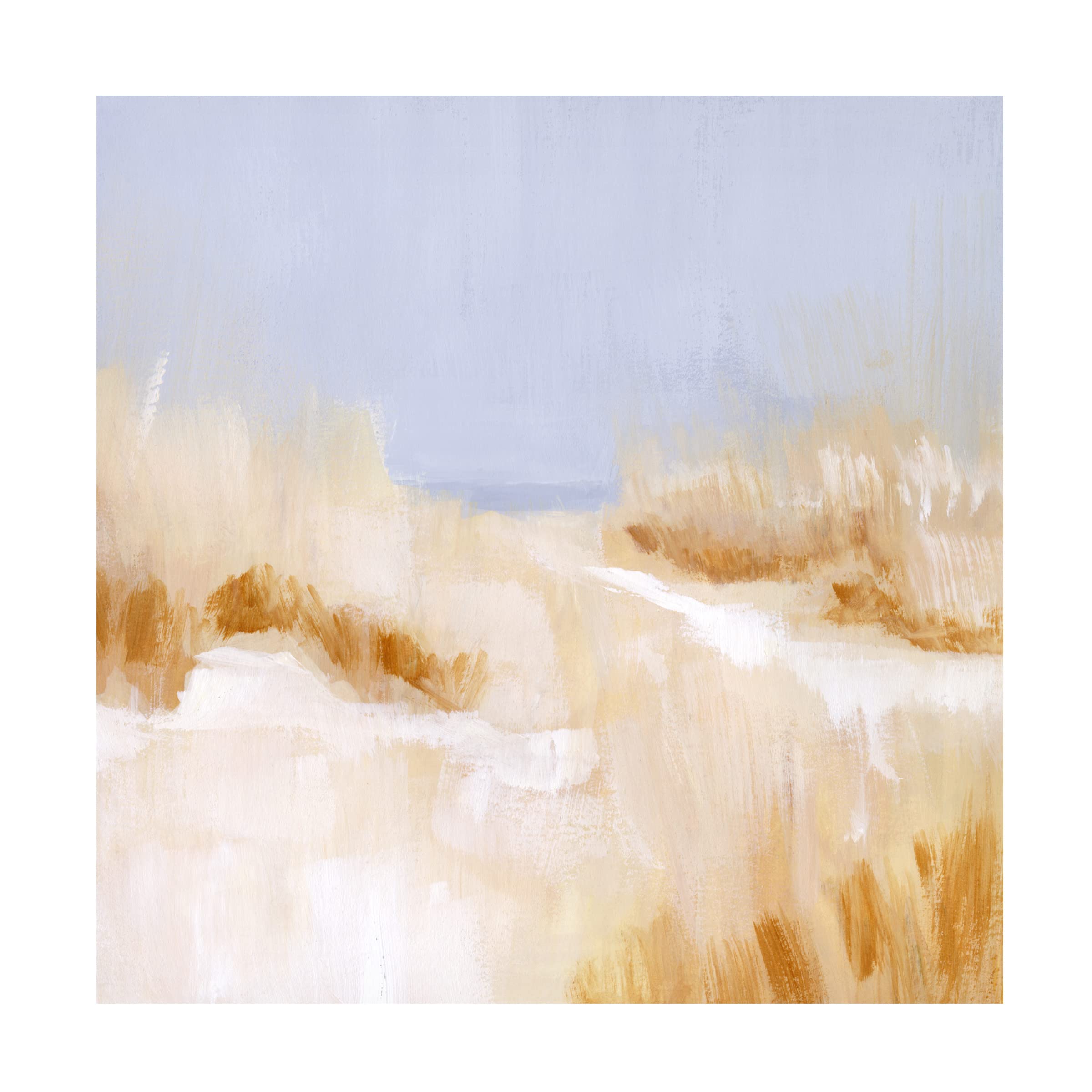 Victoria Borges 'Beach Grass Impression I' Canvas Wall Art Print - Coastal Home Decor for Living Room, Bedroom & Office | Trademark Fine Art Collection