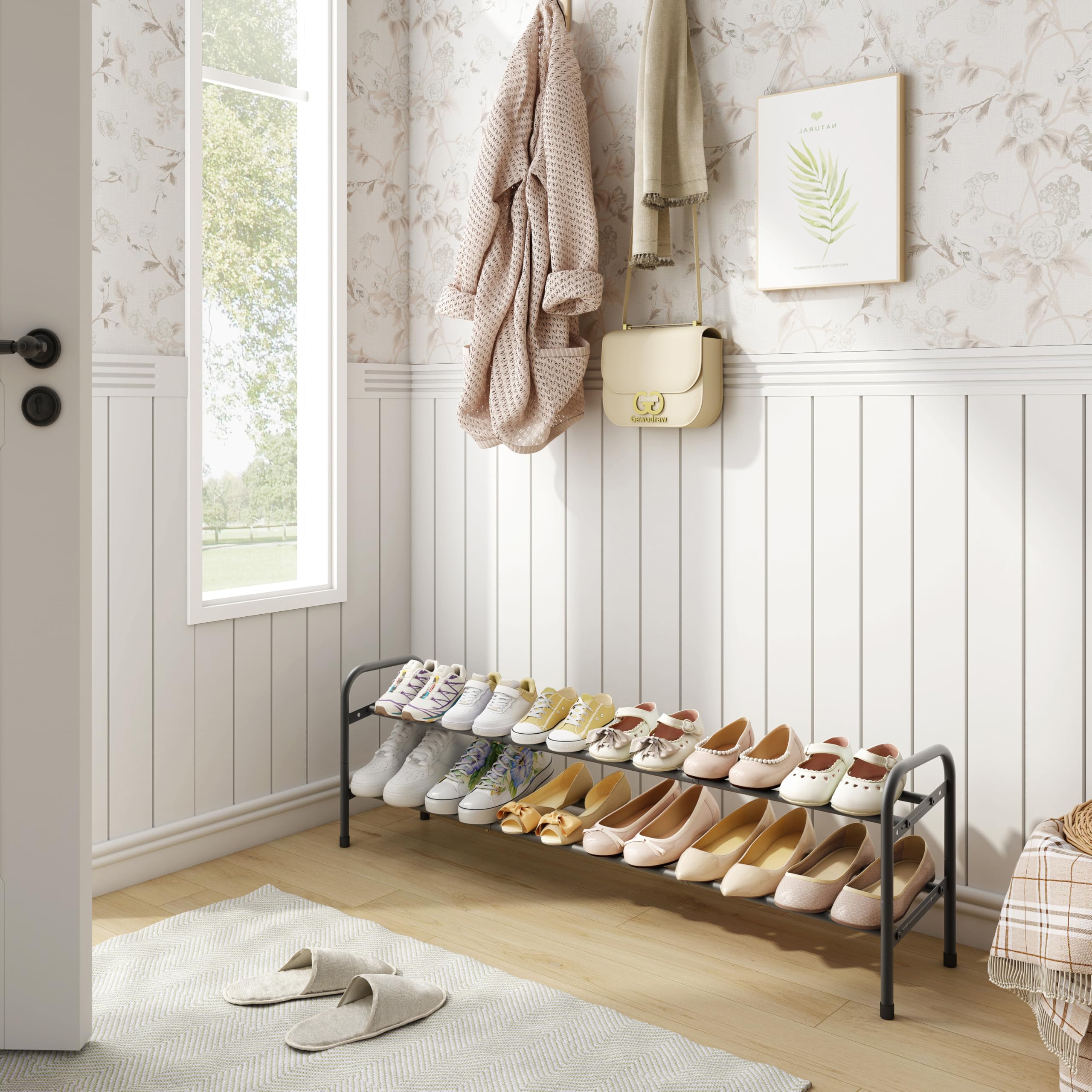 2-Tier Expandable Shoe Rack Organizer - 41.53