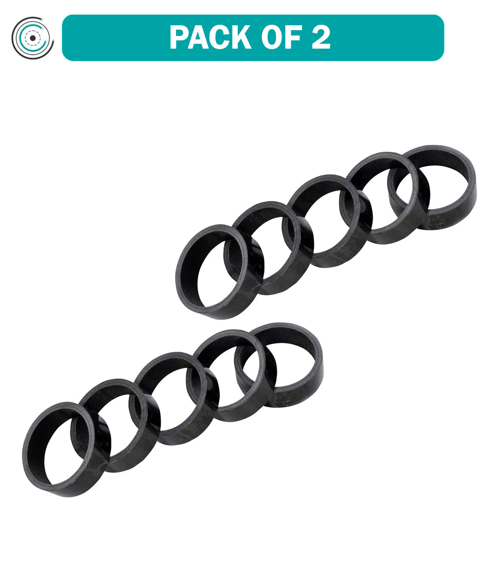 2 Pack Carbon Fiber Headset Spacer 1 1/8