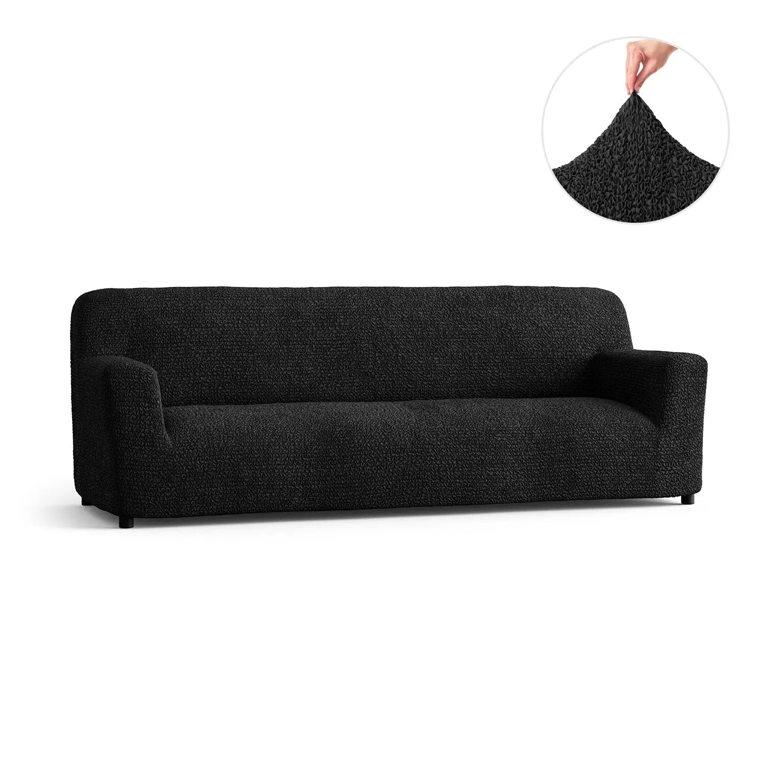 4-Seater Sofa Slipcover - Soft Microfiber Fabric, Stretchable & Washable - Perfect for Living Room, Family Room & Home Decor