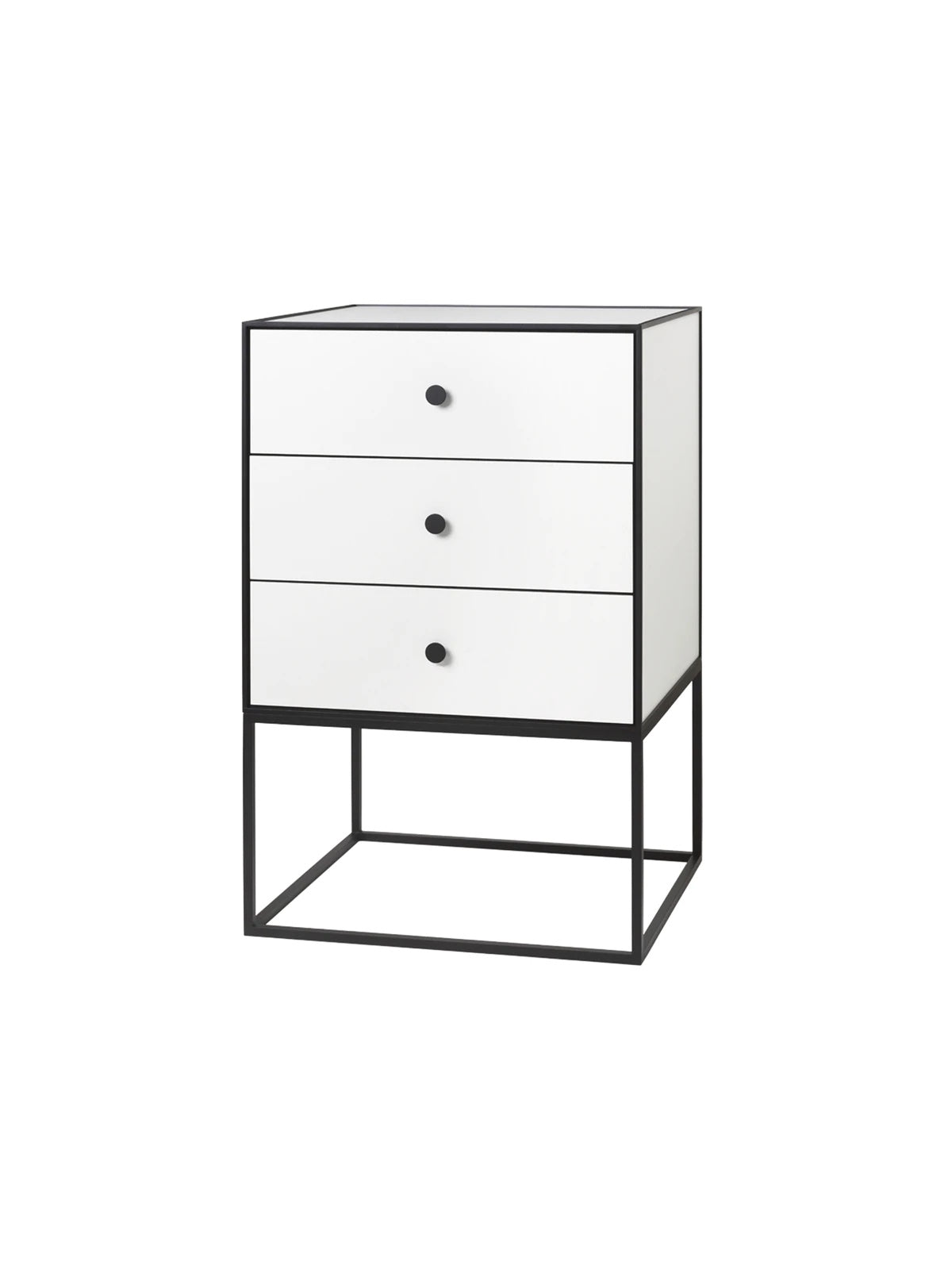 Modern 3-Drawer Frame Sideboard - Solid Wood Storage Cabinet for Living Room, Dining Room & Entryway - Stylish Home Organization Furniture