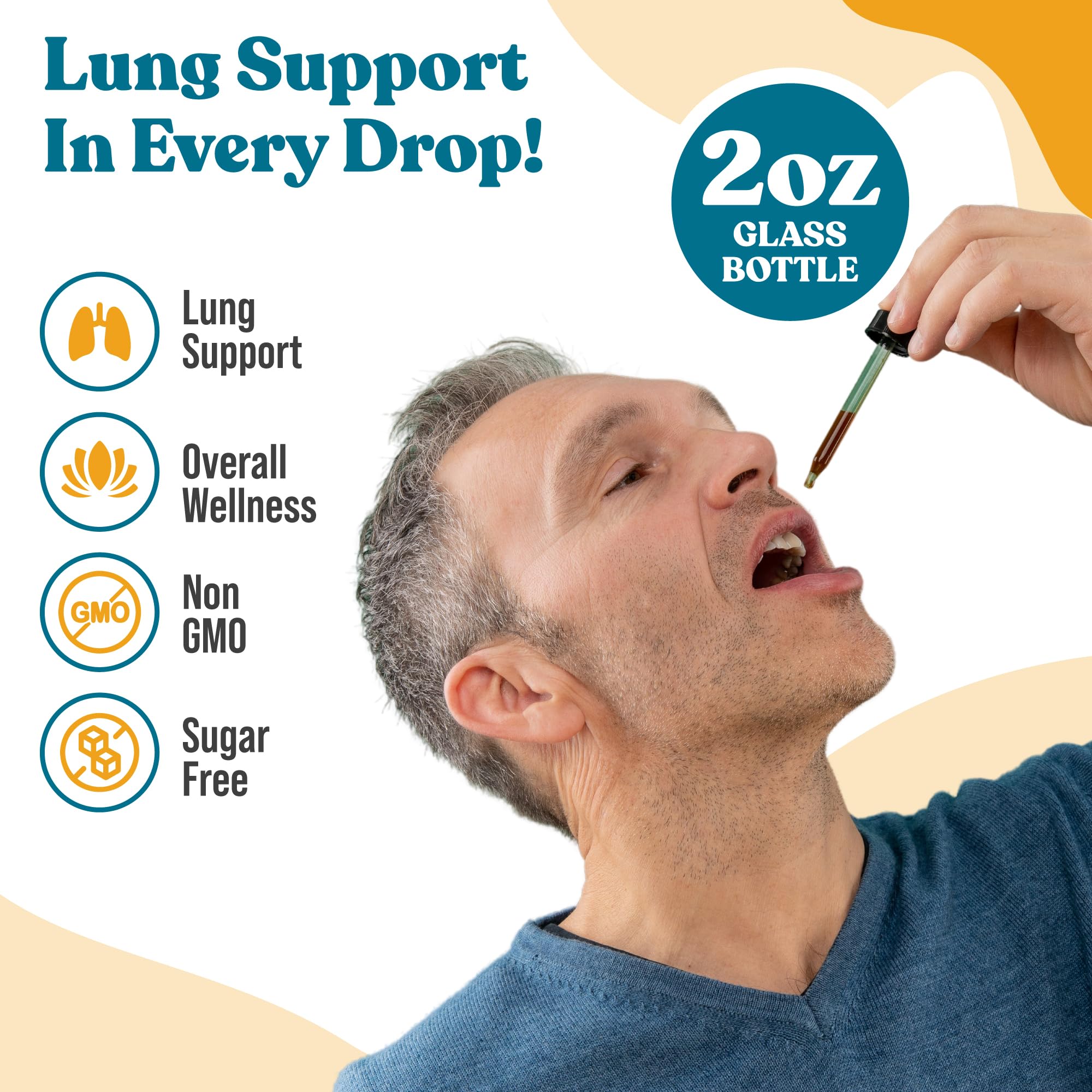 Bright Lungs - Natural Lung Detox Supplement for Respiratory Health with Grindelia, Lobelia & Licorice - Supports Clean Breathing for Smokers, Allergy Sufferers & Urban Dwellers