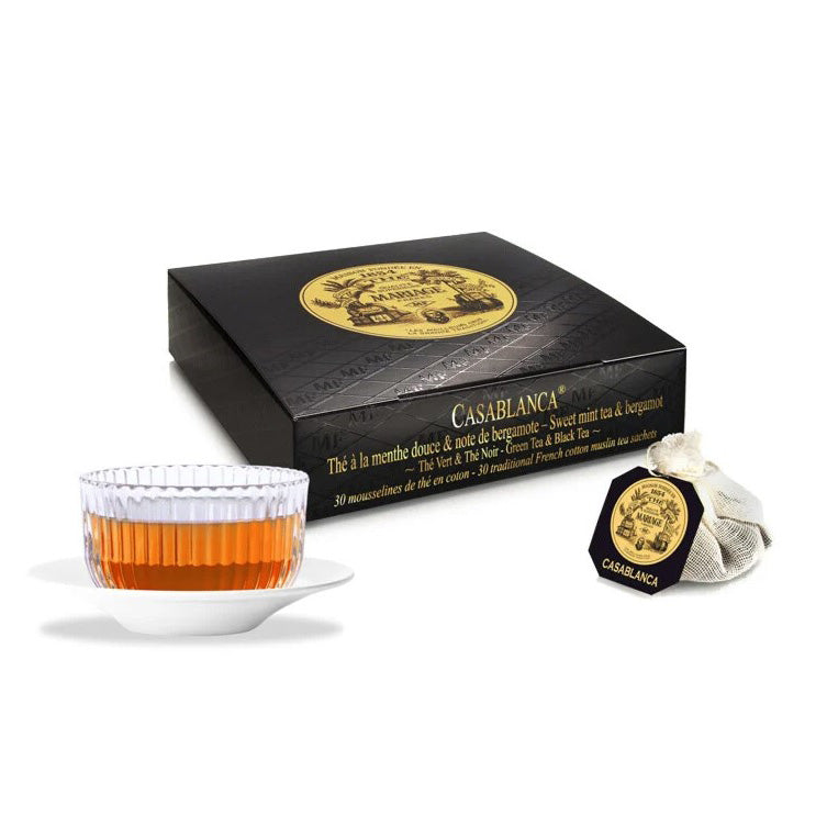 Premium Casablanca Tea Bags - 100% Natural Moroccan Mint Green Tea | Refreshing & Antioxidant-Rich | Perfect for Relaxation, Afternoon Tea & Gift Giving