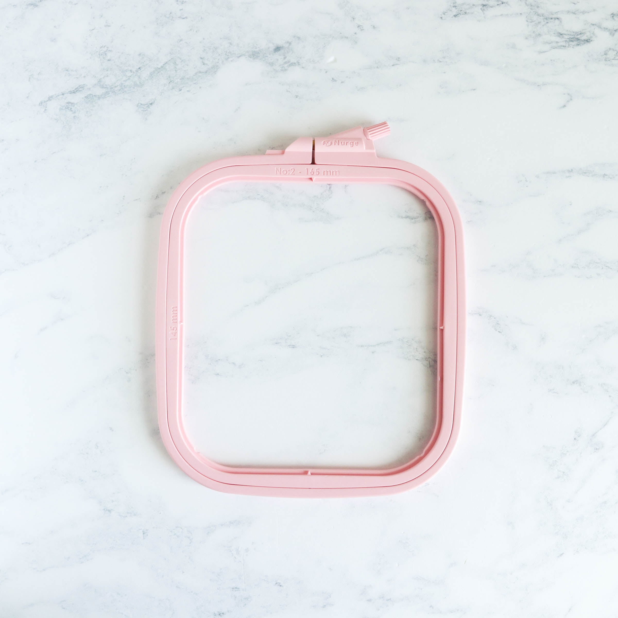 Square Plastic Embroidery Hoop - 6 Inch Craft Frame for Cross Stitch, Needlework & Fabric Art - Perfect for DIY Projects, Home Decor & Gift Making