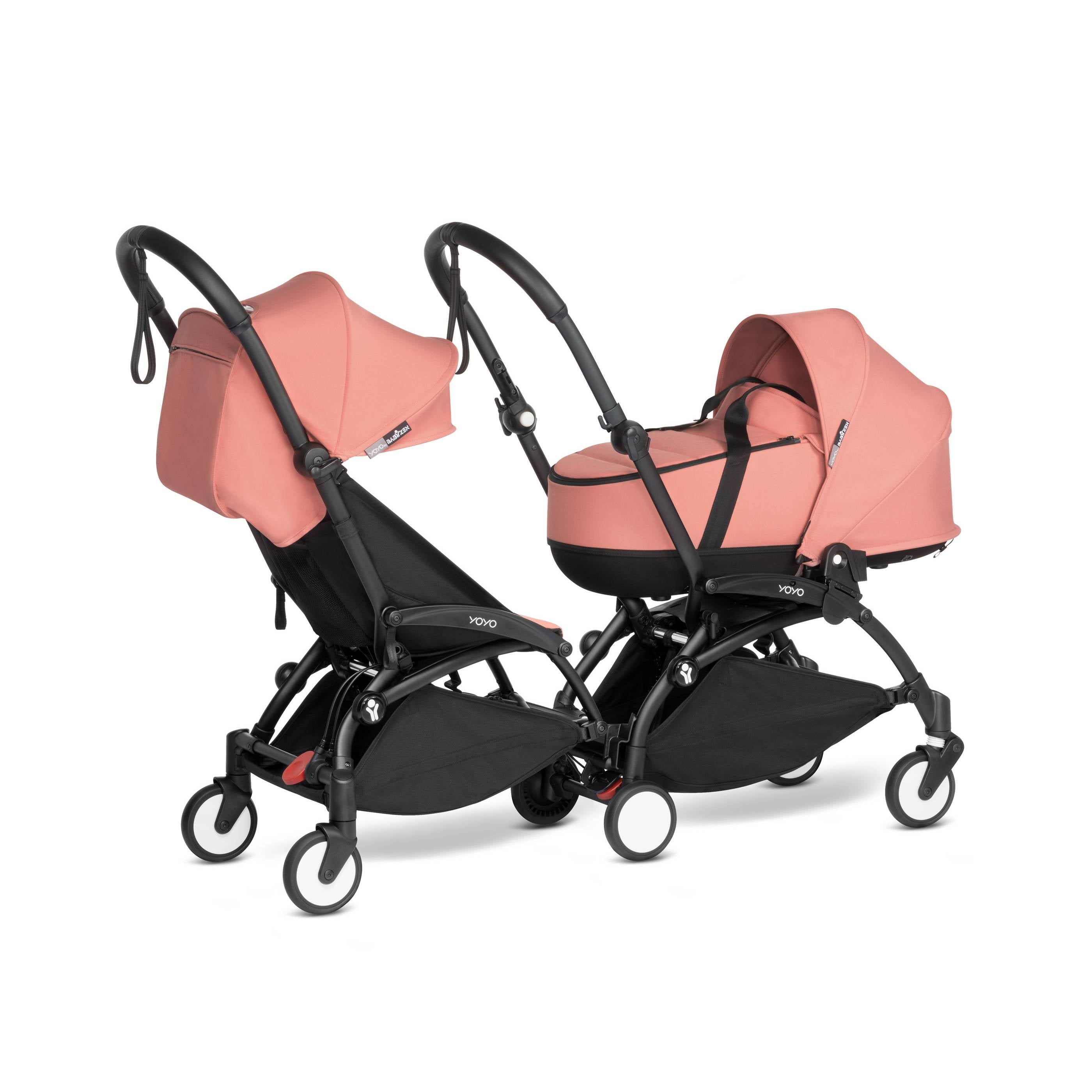 BabyZen YOYO Connect Stroller Frame - Lightweight & Compact Black Travel Stroller for Airports, City Walks & Everyday Use