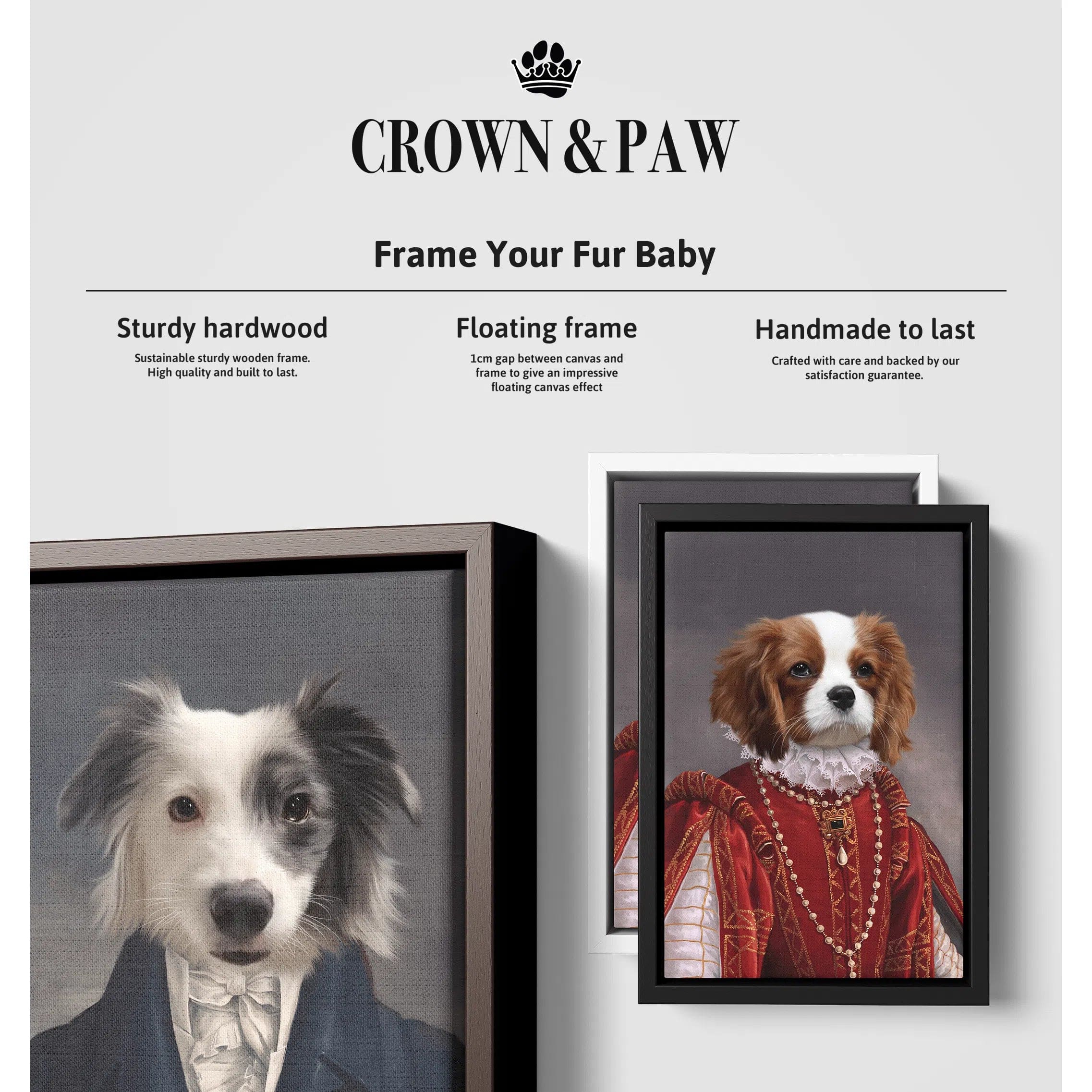 Custom Pet Canvas Portrait - Personalized Pet Art for Dogs & Cats - Perfect for Home Decor & Gifts