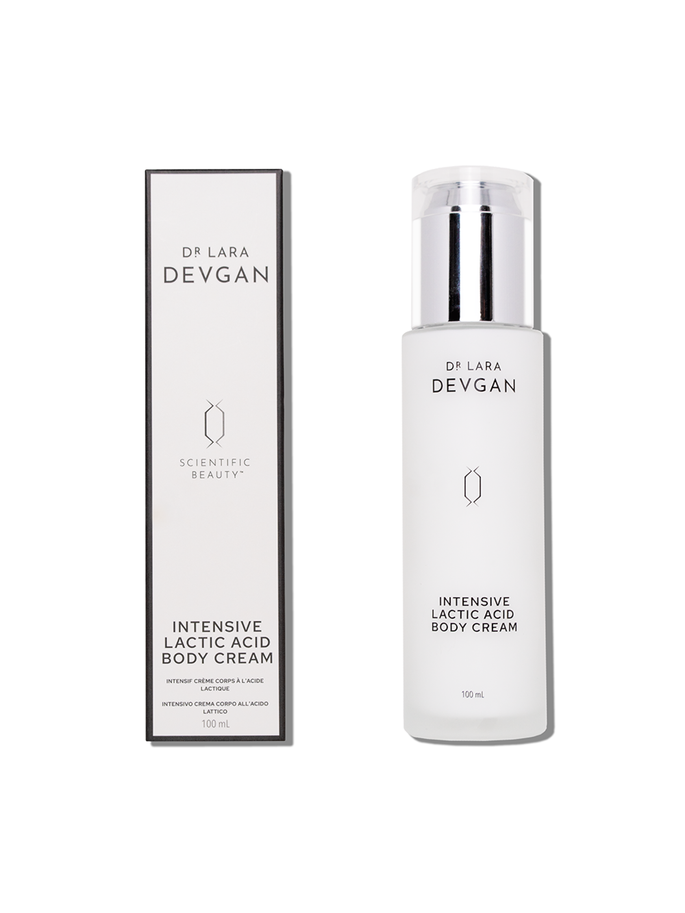 Dr. Devgan Intensive Lactic Acid Body Cream for Dry Skin - Exfoliating & Hydrating Treatment for Smooth, Glowing Skin - Perfect for Post-Shower & Nighttime Use