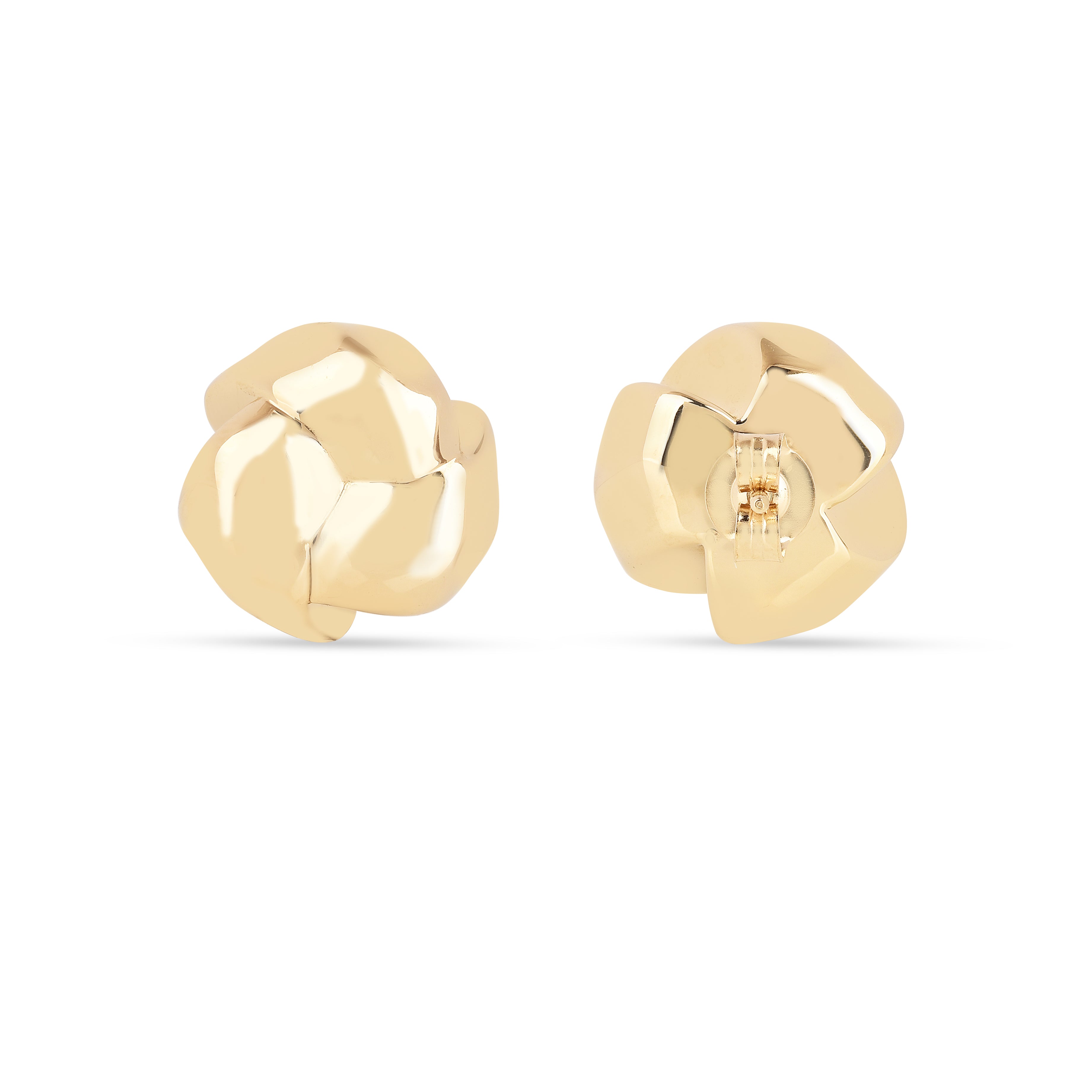 18K Gold Vermeil Knot Earrings for Women - Elegant Dainty Hoop Earrings for Everyday Wear, Gift for Her, Wedding, Anniversary, Party & Special Occasions