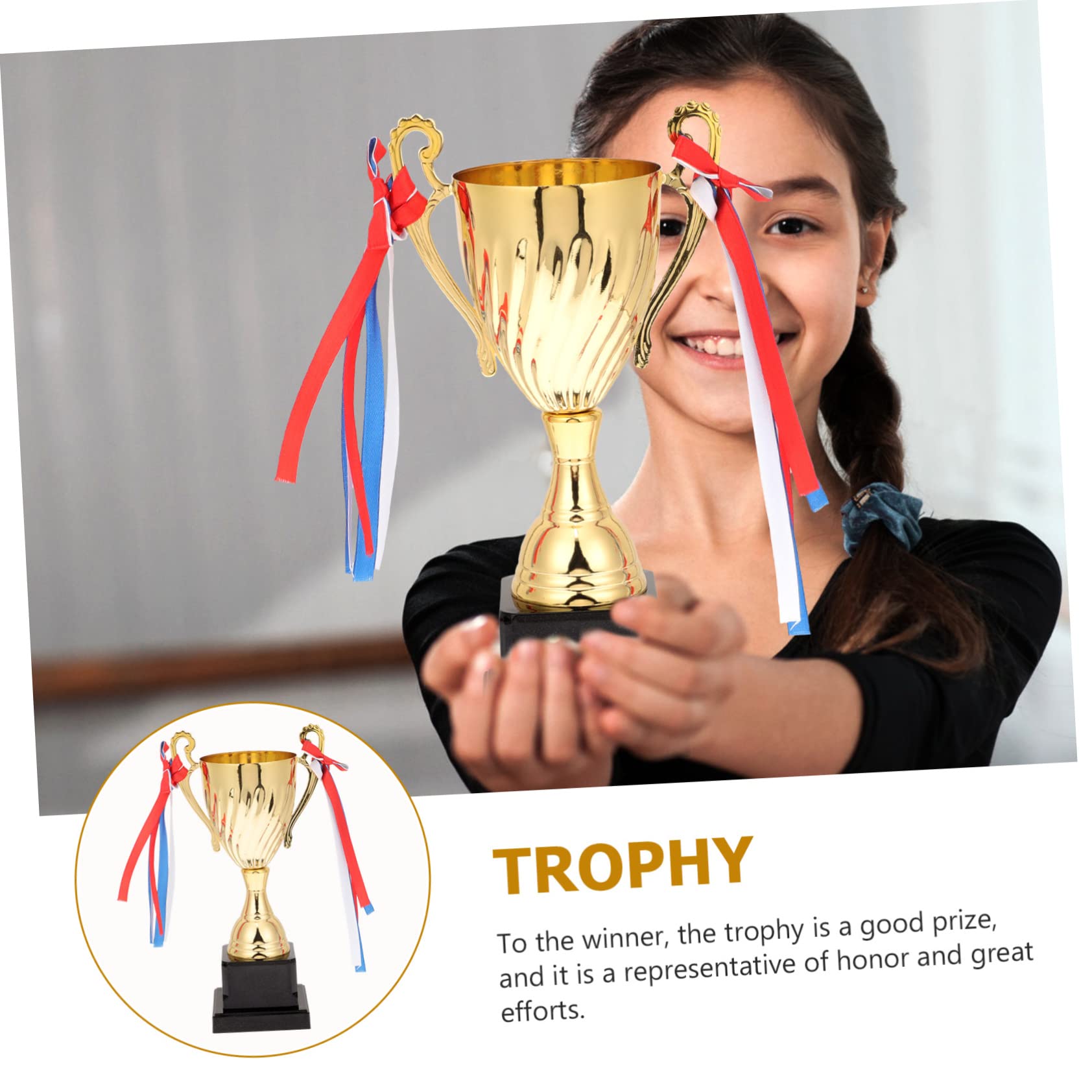 BESPORTBLE Sports Trophies - Plastic Competition Cups for Soccer Awards, Prizes & Decor | Perfect for Tournaments, School Events & Office Recognition Ceremonies