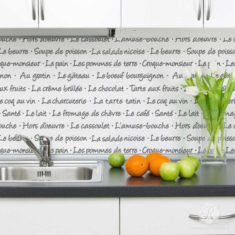 French Menu Lettering Stencil Set - Reusable Plastic Alphabet Stencils for DIY Signage, Chalkboards & Restaurant Menus - Perfect for Cafe, Bistro & Home Decor Projects