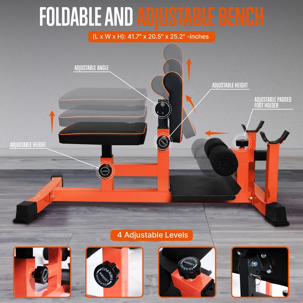 Multi-Functional Sissy Squat Machine for Home Gym - Leg Workout Equipment for Strength Training & Fitness | Perfect for Squats, Lunges & Lower Body Exercises