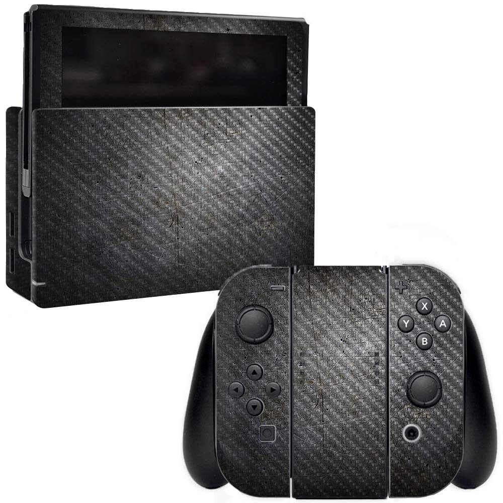 Premium Carbon Fiber Skin for Nintendo Switch - Scratch-Resistant Protective Cover | Durable Textured Finish | Easy to Apply & Remove | Made in USA | Perfect for Gaming, Travel & Home Entertainment