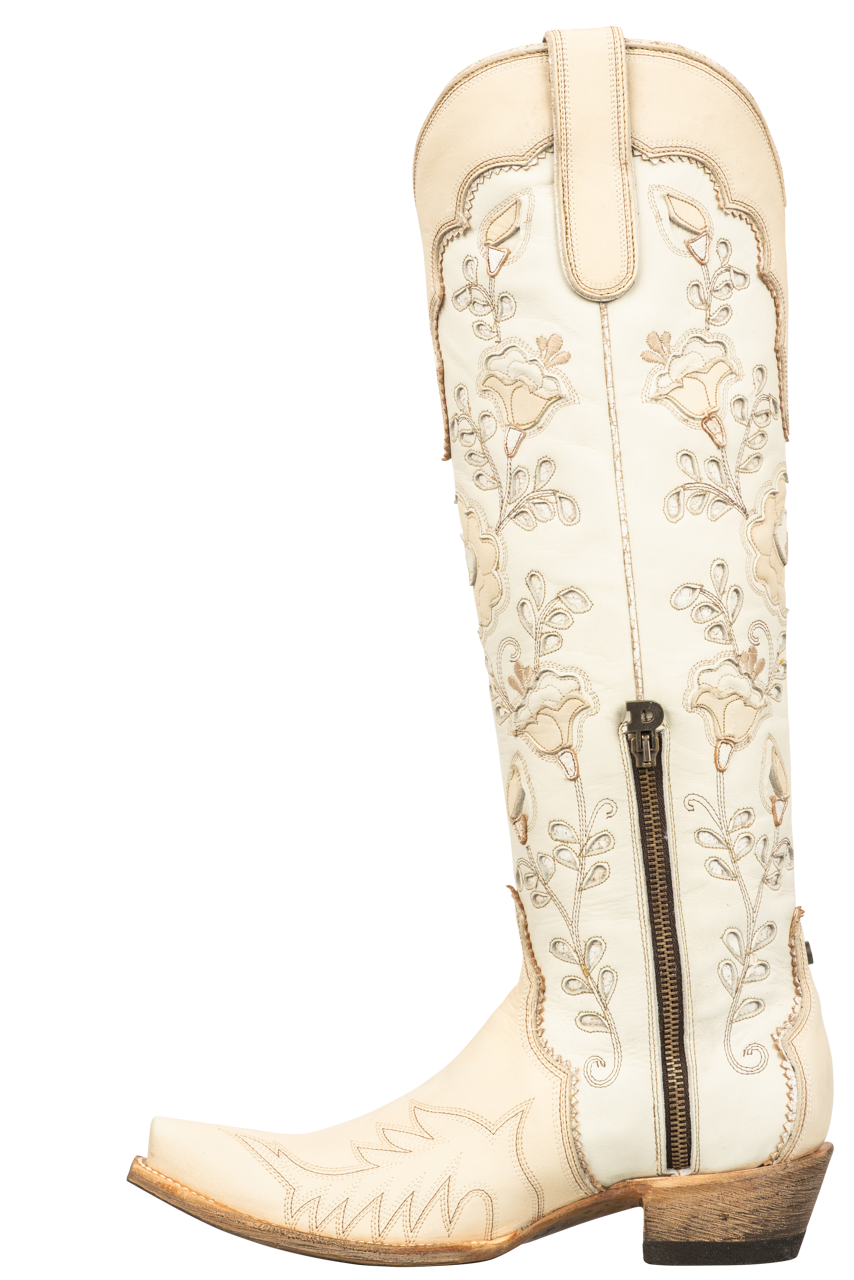 Old Gringo Double D Ranch Tenderfoot Tilly Western Cowgirl Boots in Bone - Perfect for Rodeo, Country Dancing & Western Fashion