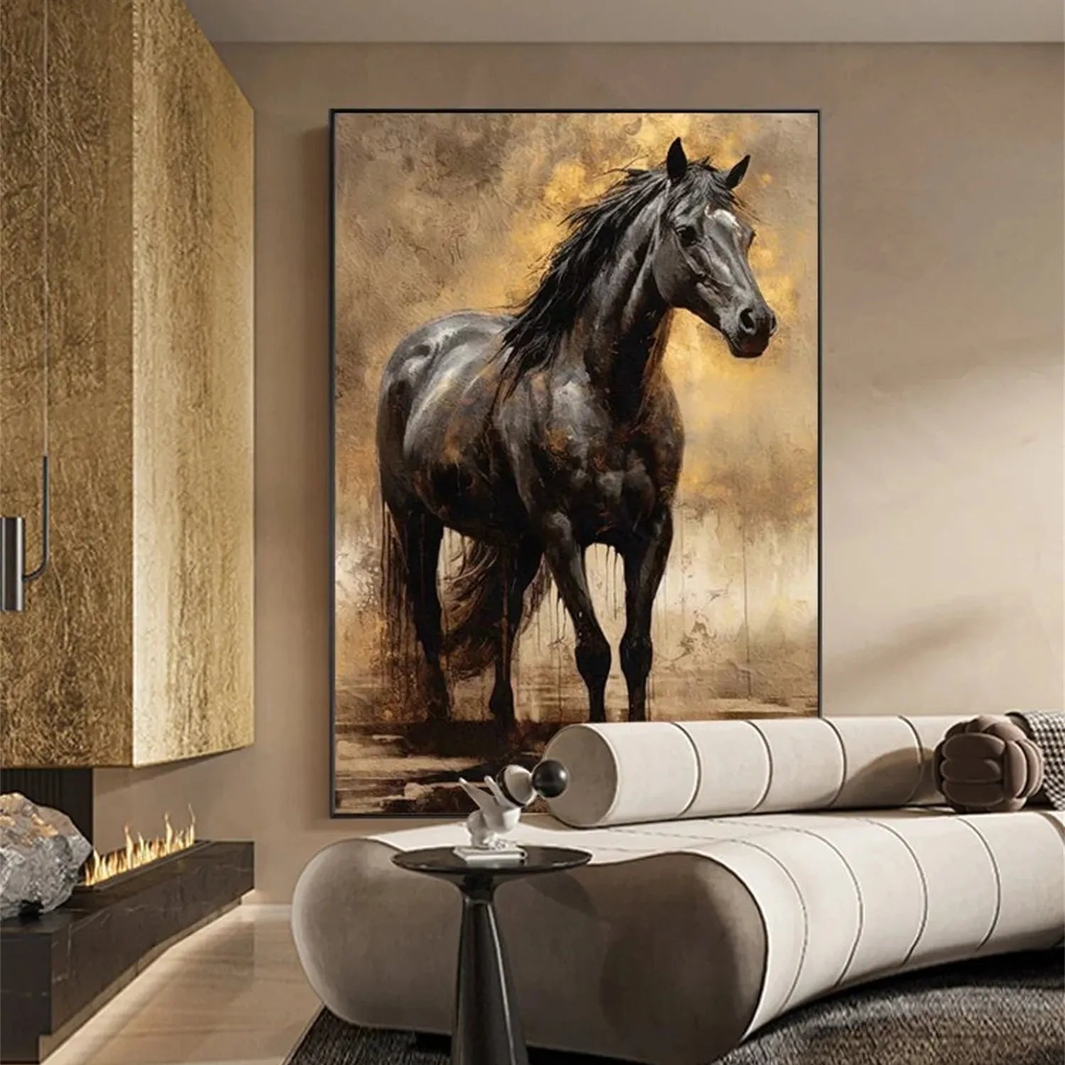 Animal Art Painting #AP056 - Handmade Wildlife Canvas Art for Home & Office Decor | Perfect for Living Room, Bedroom, and Gift Giving