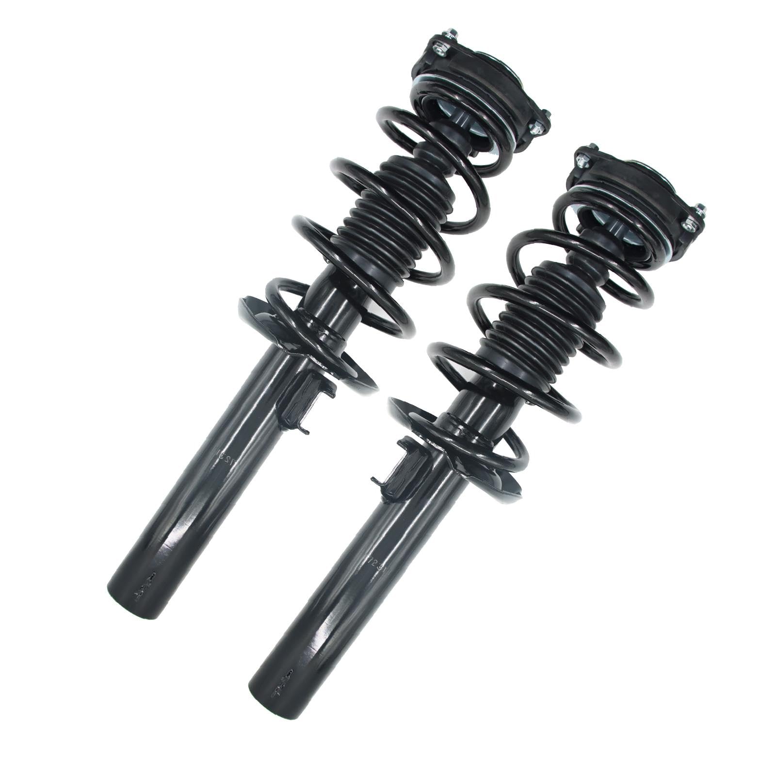 Volkswagen Passat Jetta Beetle Golf Eos CC GTI Rabbit & Audi A3 Quattro Front Struts Shocks Absorbers Set with Coil Spring (2005-2017) - Perfect for Smooth Ride & Enhanced Vehicle Stability on Highways & Rough Roads