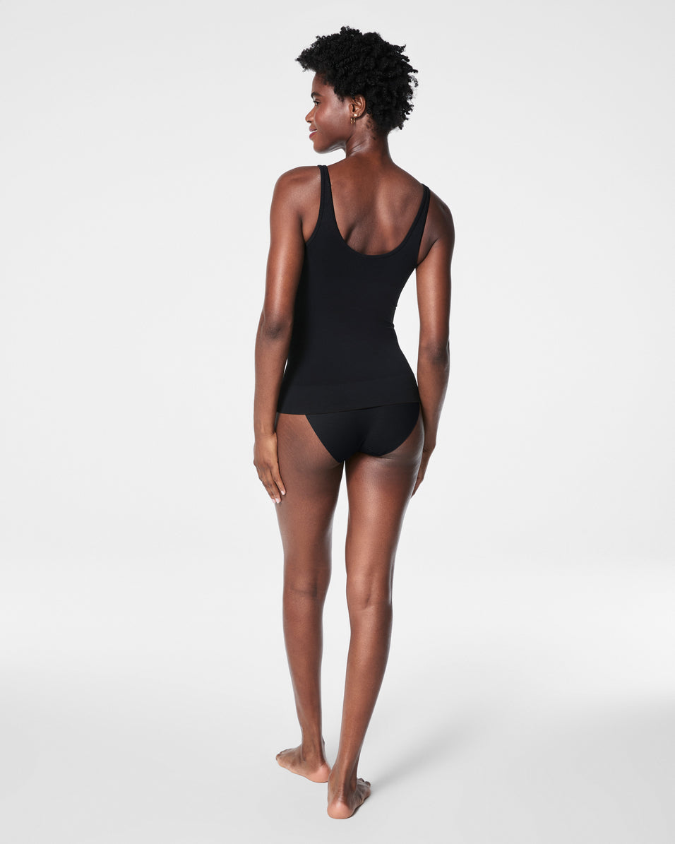SPANX Sculpt™ Seamless Power Tank Top for Women - Shapewear T-Shirt with Built-in Bra for Smoothing & Slimming - Perfect for Work, Gym & Everyday Wear