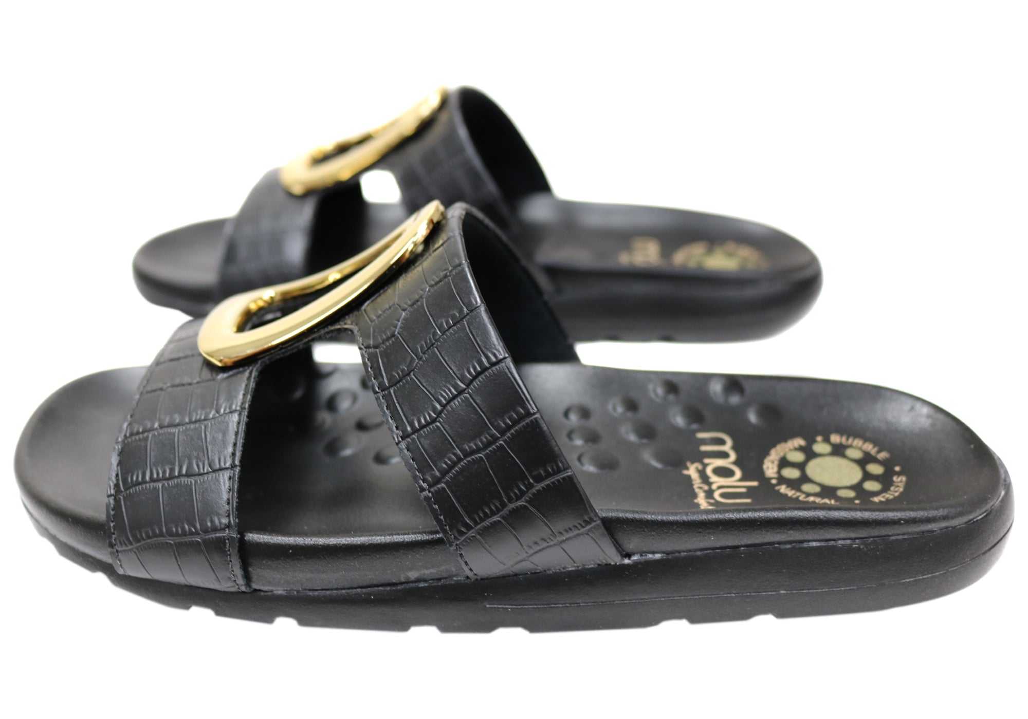 Malu Supercomfort Lenna Women's Comfort Slides Sandals - Soft Cushioned Flip Flops for Women - Made in Brazil - Perfect for Beach, Pool, and Casual Wear