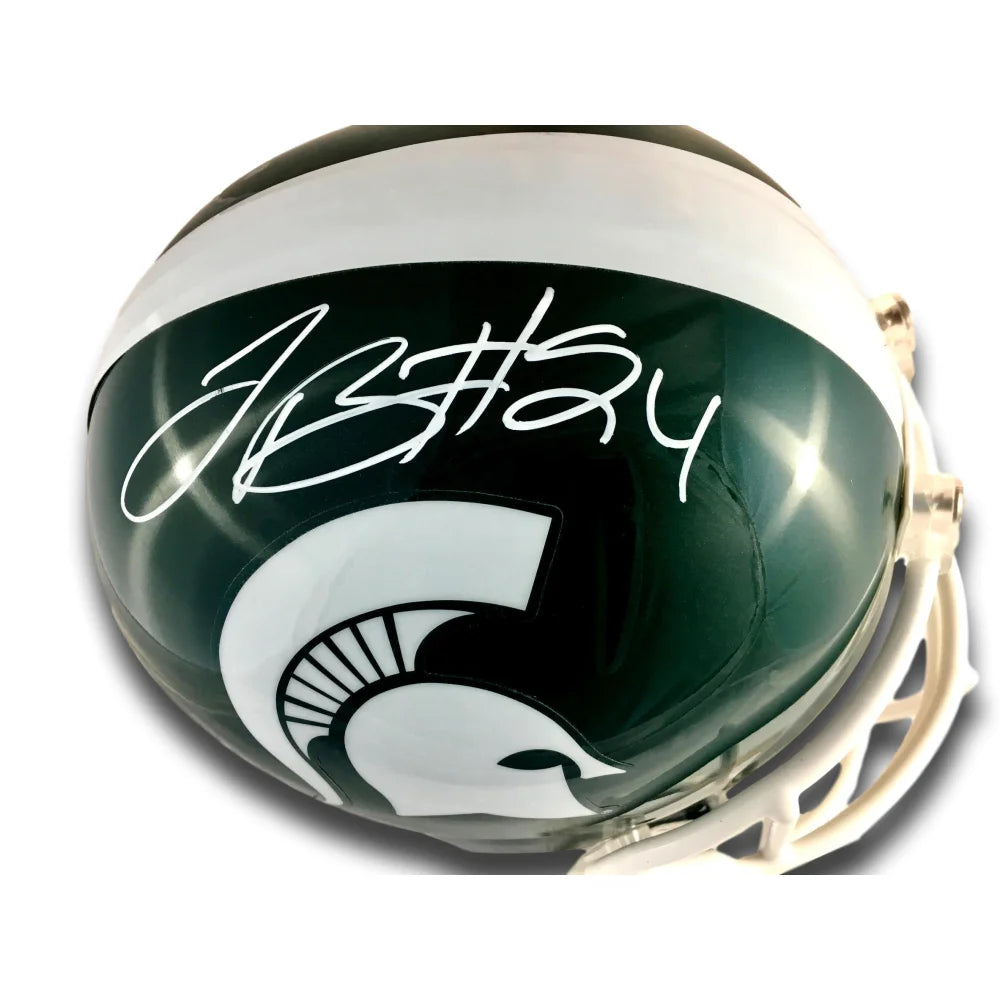 Le'Veon Bell Autographed Michigan State Spartans Football Helmet with COA - Pittsburgh Steelers Memorabilia for Collectors and Fans - Perfect for Sports Display and Gifting