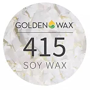 Premium Golden Brand 415 All-Natural Soy Wax Flakes (10-45LB) - Bulk Candle Making Supplies for DIY Candles, Wax Melts & Home Fragrance (45 LB, White) - Perfect for Handmade Soy Candles, Aromatherapy & Gift Making