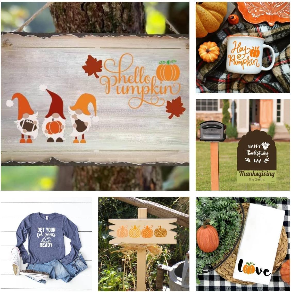 Reusable Self-Adhesive Chalk Mesh Stencils for Fall Decor - Autumn Silkscreen Transfers for Painting on Wood, Crafts & DIY Projects | Perfect for Farmhouse Chalk Paste Screenprinting, Seasonal Home Decor & DIY Gifts