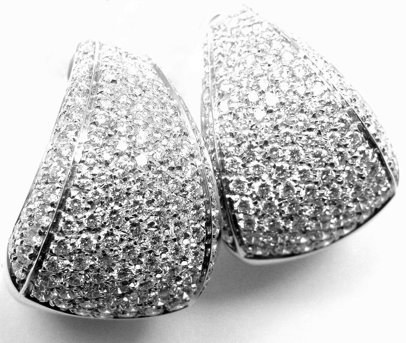 Authentic Damiani Da Definire 18k White Gold 3.09ct Diamond Earrings - Luxury Women's Jewelry for Weddings, Anniversaries & Special Occasions