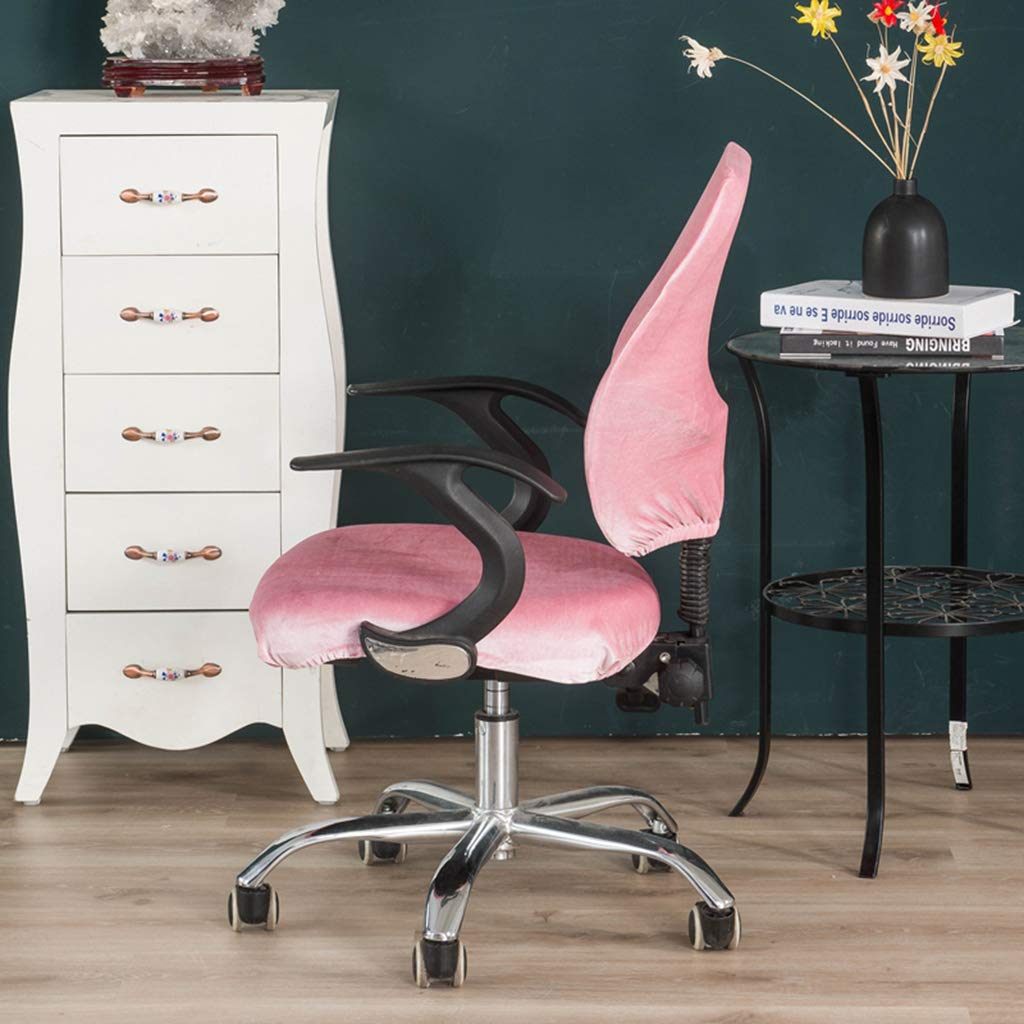 Fityle Office Chair Cover Set - Stretchable Slipcovers for Swivel & Rotating Chairs (Fits Backrest 14-20