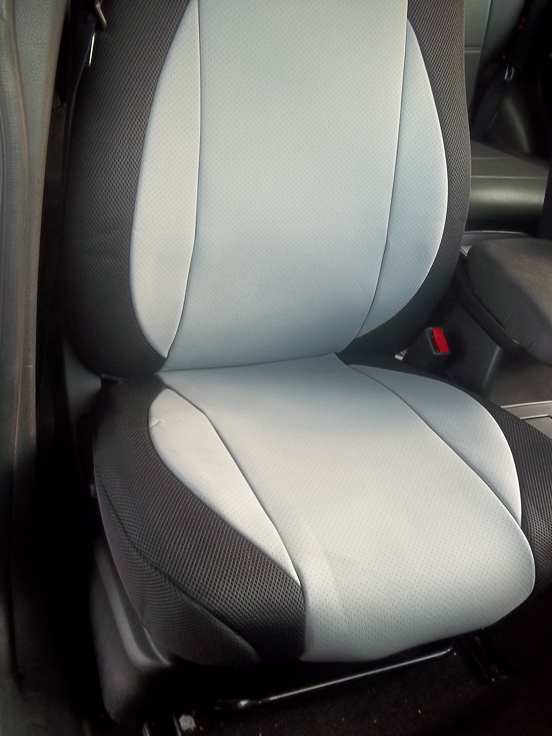 Custom Fit Leatherette & Synthetic Car Seat Covers for Volvo C30 2006-2013 - Gray/Black - Perfect for Road Trips & Daily Commutes