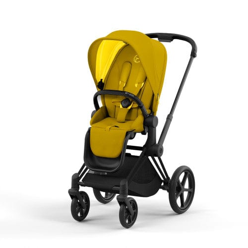 Cybex Priam 4 Complete Stroller - Matte Black/Black | Premium Baby Stroller with All-Wheel Suspension | Perfect for City Walks & Outdoor Adventures