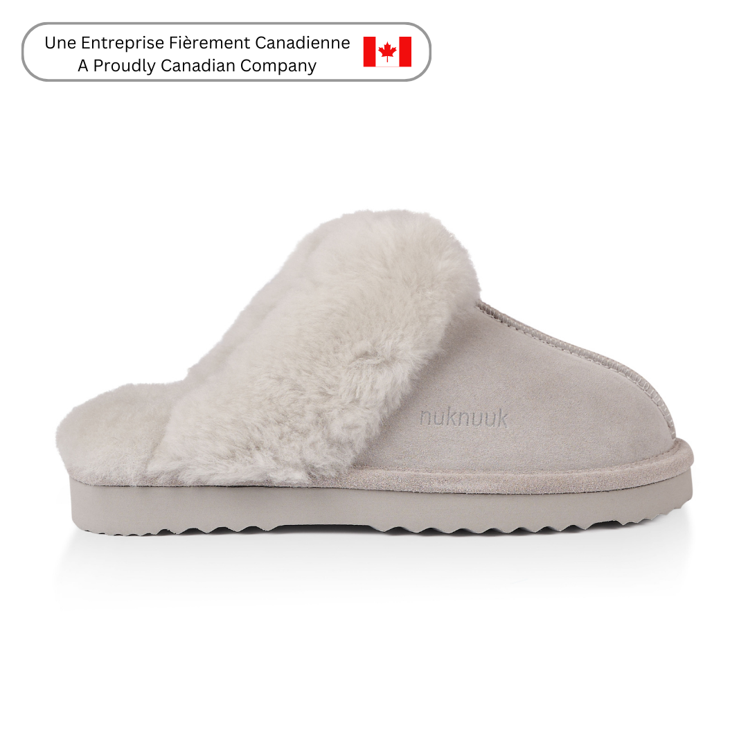 Harlow Women's Cozy Memory Foam Slippers - Soft Indoor/Outdoor House Shoes for Women, Grey - Perfect for Relaxing at Home, Lounging, and Running Errands