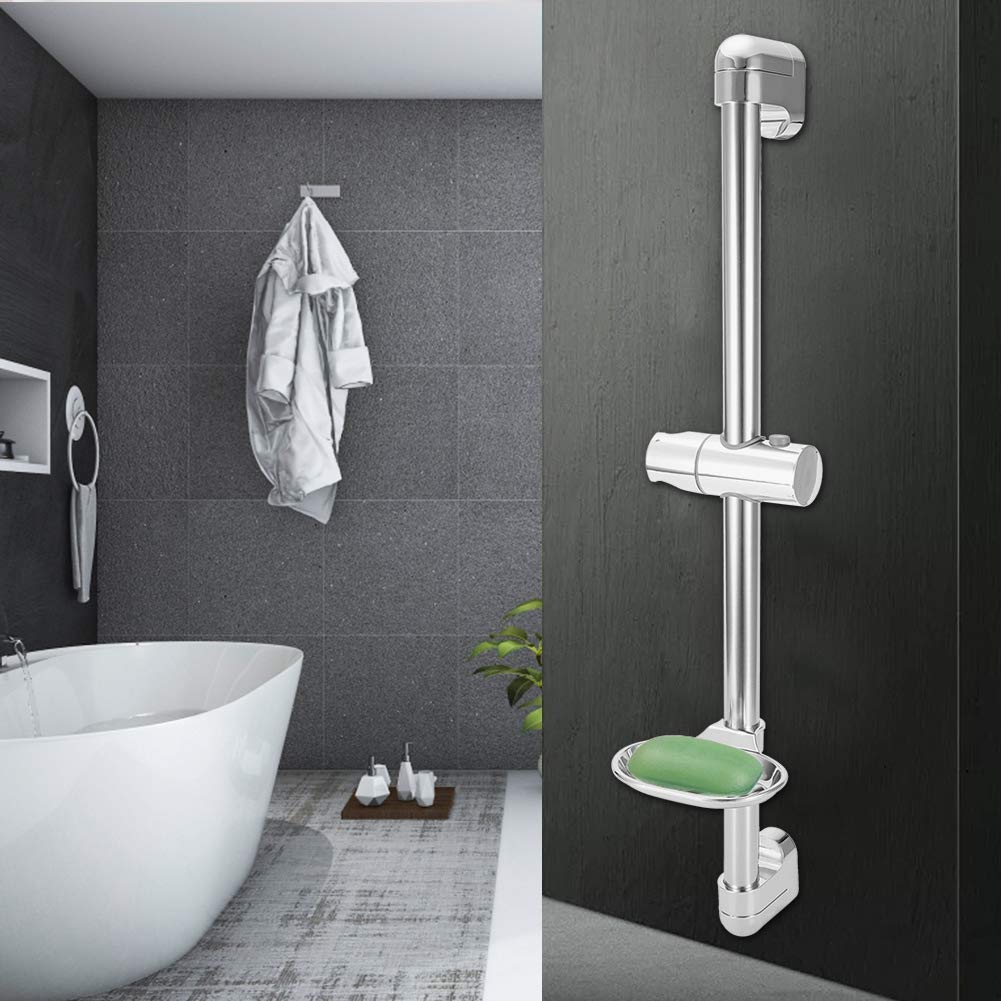 01 Shower Arm Shower Head Holder - Adjustable Wall Mount Bracket for Handheld Shower Extension - Durable Bathroom Accessory for Home & Hotel Use - Perfect for Spa-Like Shower Experience