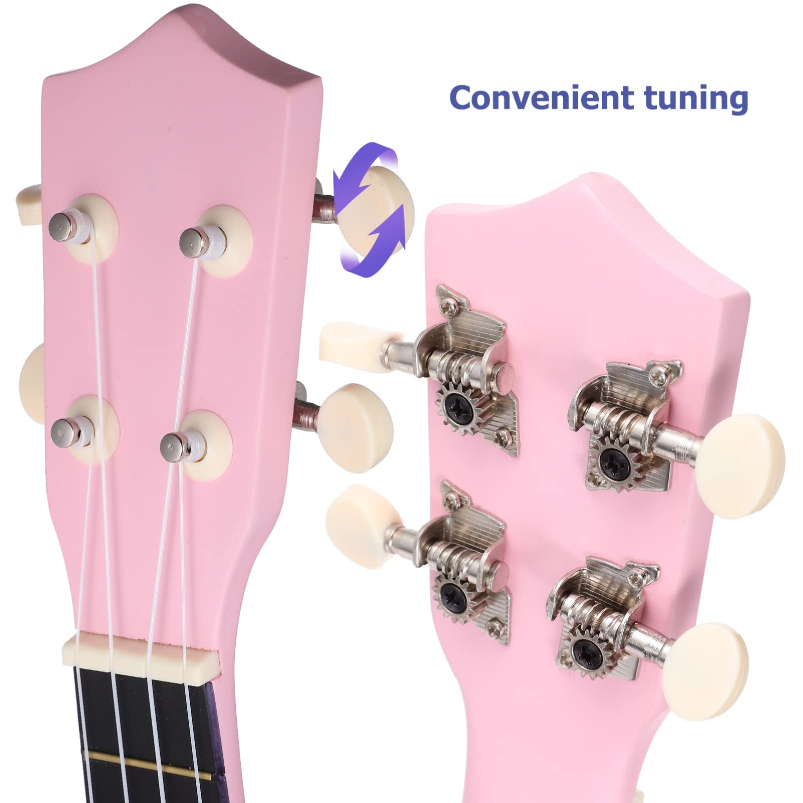 Milisten Soprano Ukulele for Kids & Beginners - 21 Inch Basswood Acoustic Small Guitar with Gig Bag, Spare Strings, Pick & Manual | Perfect for Music Lessons, Travel & Family Entertainment
