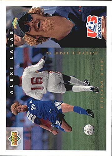 1993 Upper Deck World Cup 94 Preview Soccer Trading Card #157 Alexi Lalas - English/Spanish Edition - Perfect for Collectors and Soccer Memorabilia Fans