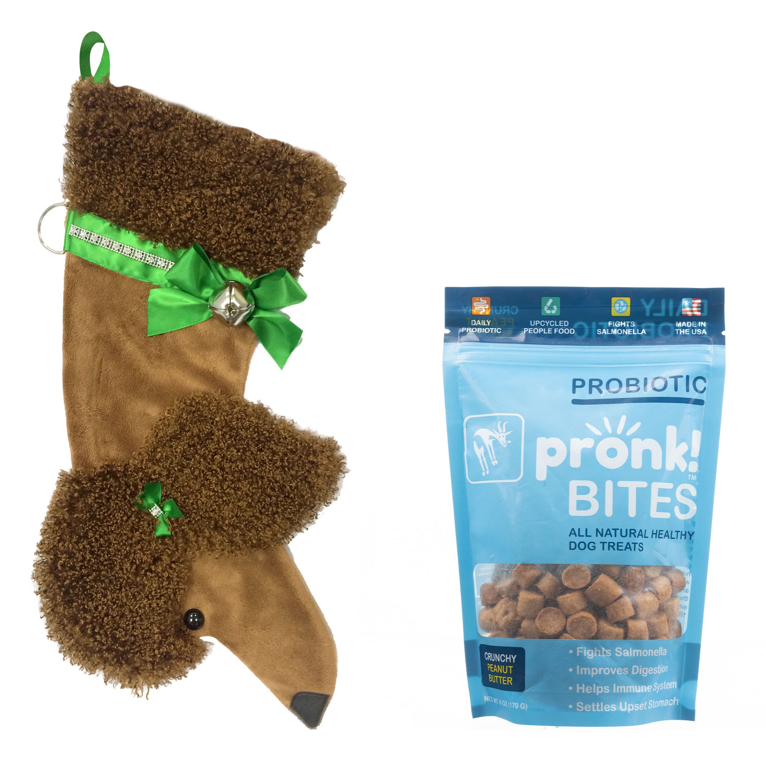 Premium Upcycled Probiotic Dog Treats with Soft Baked Apple Flavor - Healthy Christmas Stocking Stuffer for Poodles & Small Dogs | Perfect for Holiday Gifting & Training Rewards