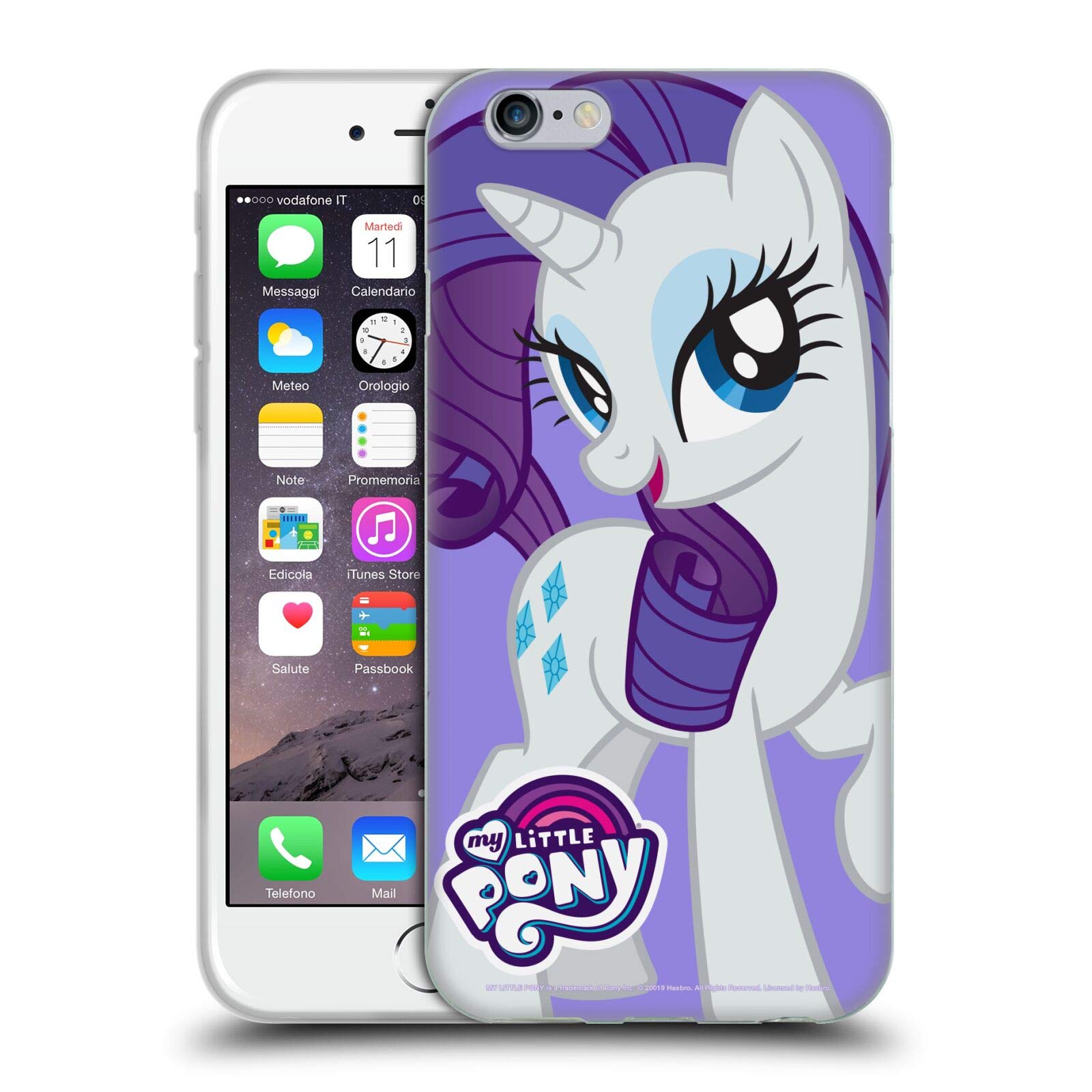 Official My Little Pony Rarity iPhone 6/6s Soft Gel Case - Licensed Character Art Phone Cover for Girls, Kids & Fans | Perfect Gift for Birthday, Christmas & MLP Collectors