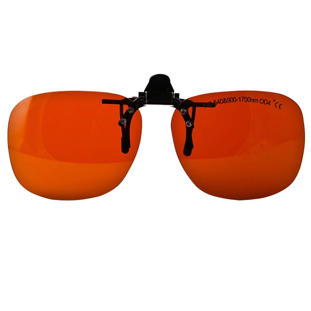 BIPEE YH-14C Clip-on Flip Up Laser Safety Glasses - Multi-Wavelength Protection (190-540nm & 900-1700nm) - 60% VLT - Ideal for Laser Cutting, Engraving & Medical Procedures