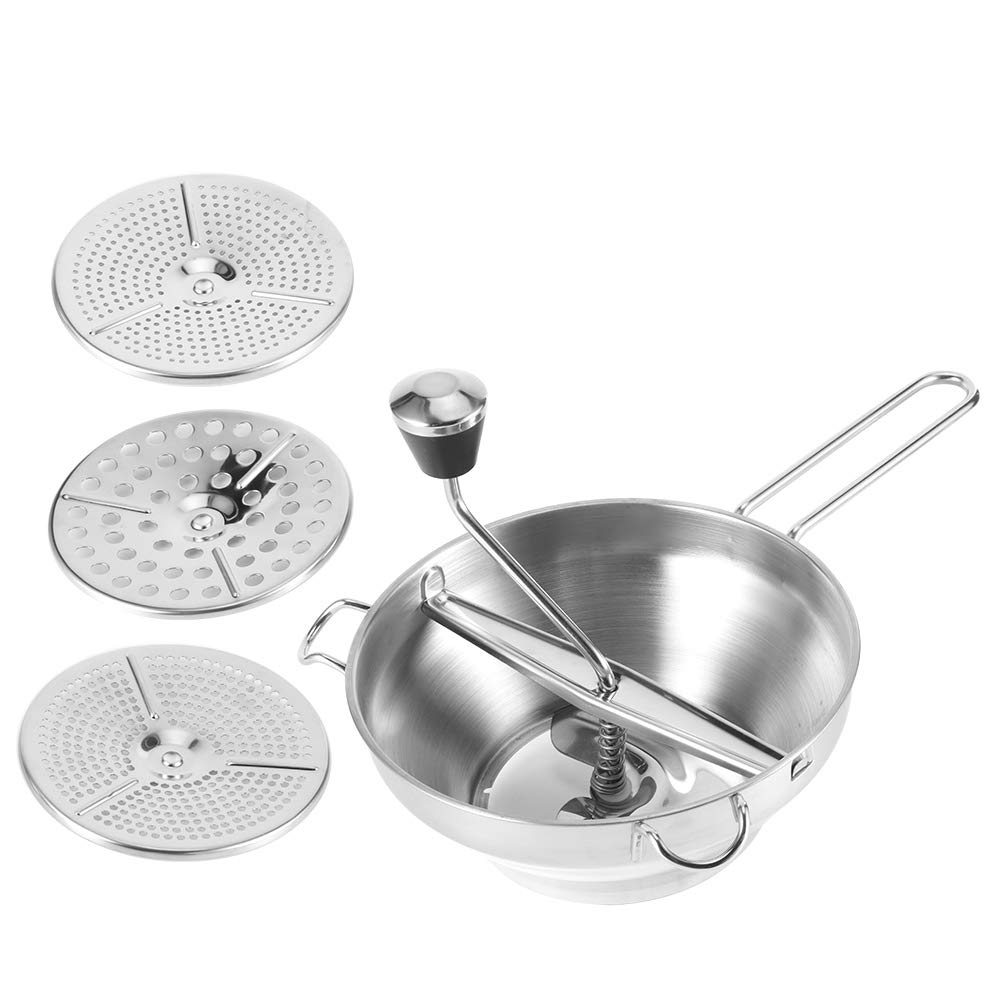 Multifunctional Stainless Steel Manual Food Mixer for Kitchen - Perfect for Mixing Salad, Vegetables, and Fruits | Ideal for Home Cooking & Meal Prep