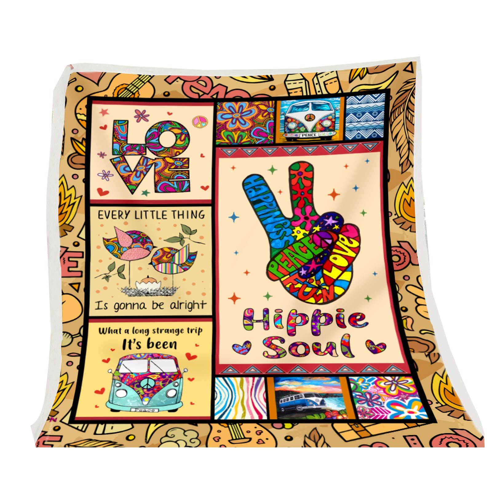 Shhyy Flannel Fleece Letter Blanket for Daughter from Mom - Soft & Comfortable Wrap Quilt Blanket Envelope Throw (150x200cm) - Perfect for Sofa, Bed, Couch & Gift Giving