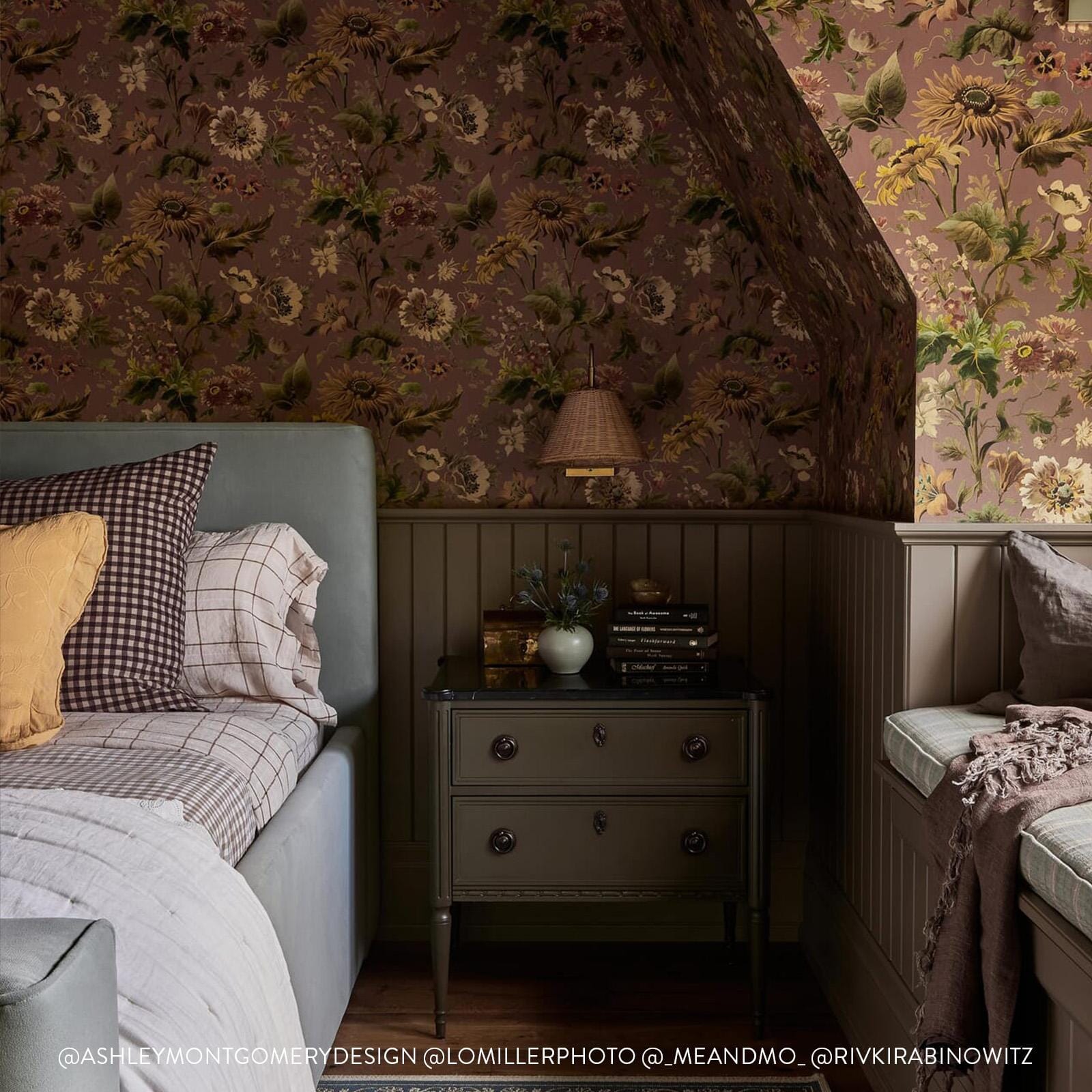 Avalon Peel and Stick Wallpaper - Puce Pink Self-Adhesive Removable Wallpaper for Bedroom, Living Room, and Nursery Decor