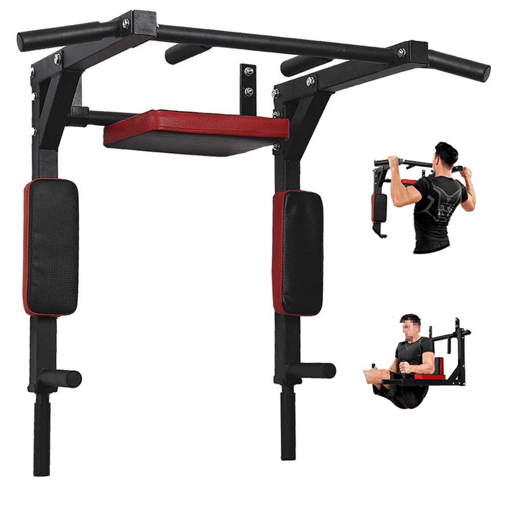 PLKO Wall Mount Pull Up Bar - Heavy Duty Wall Mounted Chin Up Bar for Home Gym, Strength Training & Upper Body Workout - Perfect for Doorway, Garage & Home Fitness
