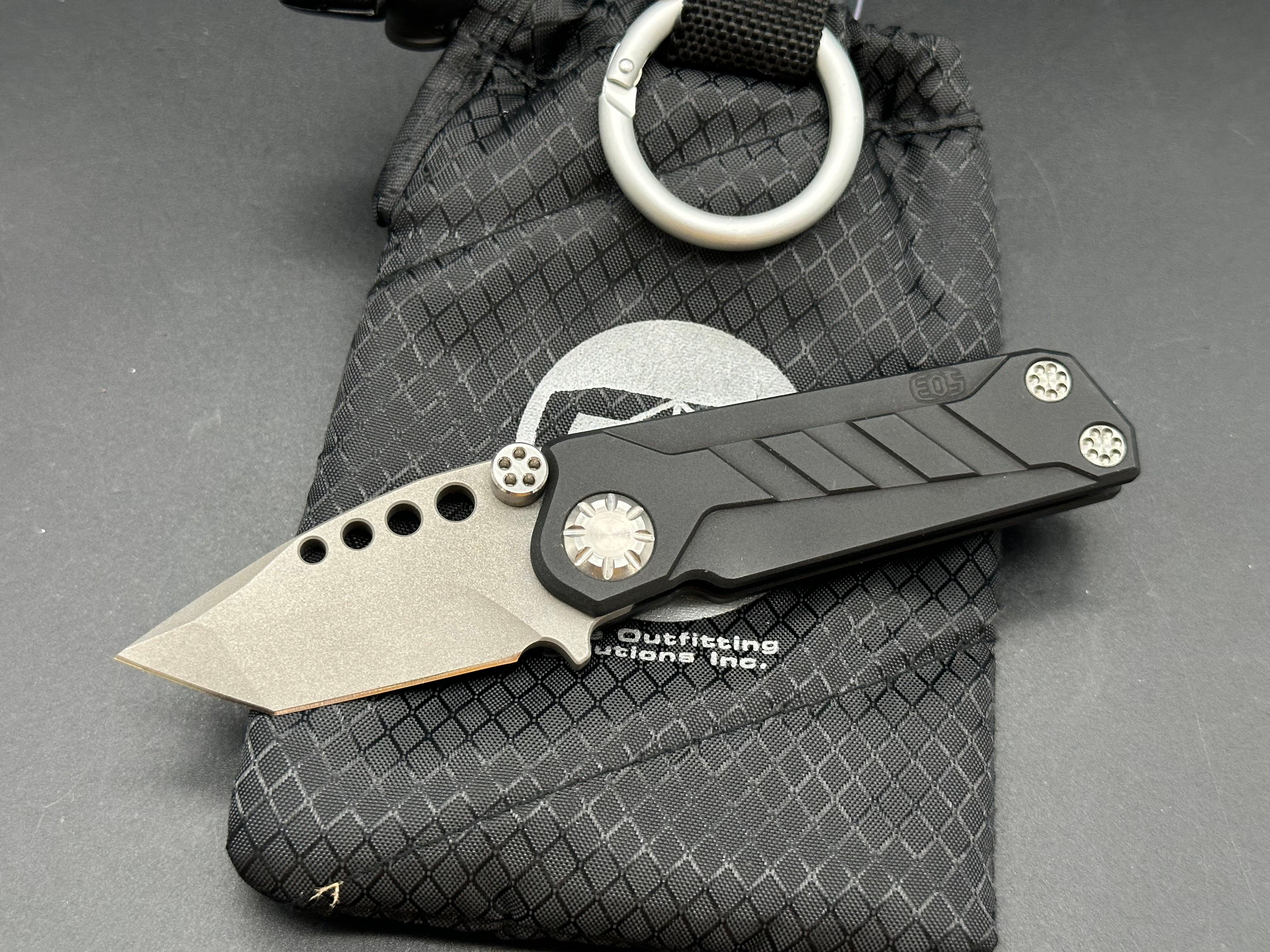 E0S Prawn Tanto Friction Folder Knife - Premium EDC Pocket Knife for Camping, Hiking & Outdoor Adventures