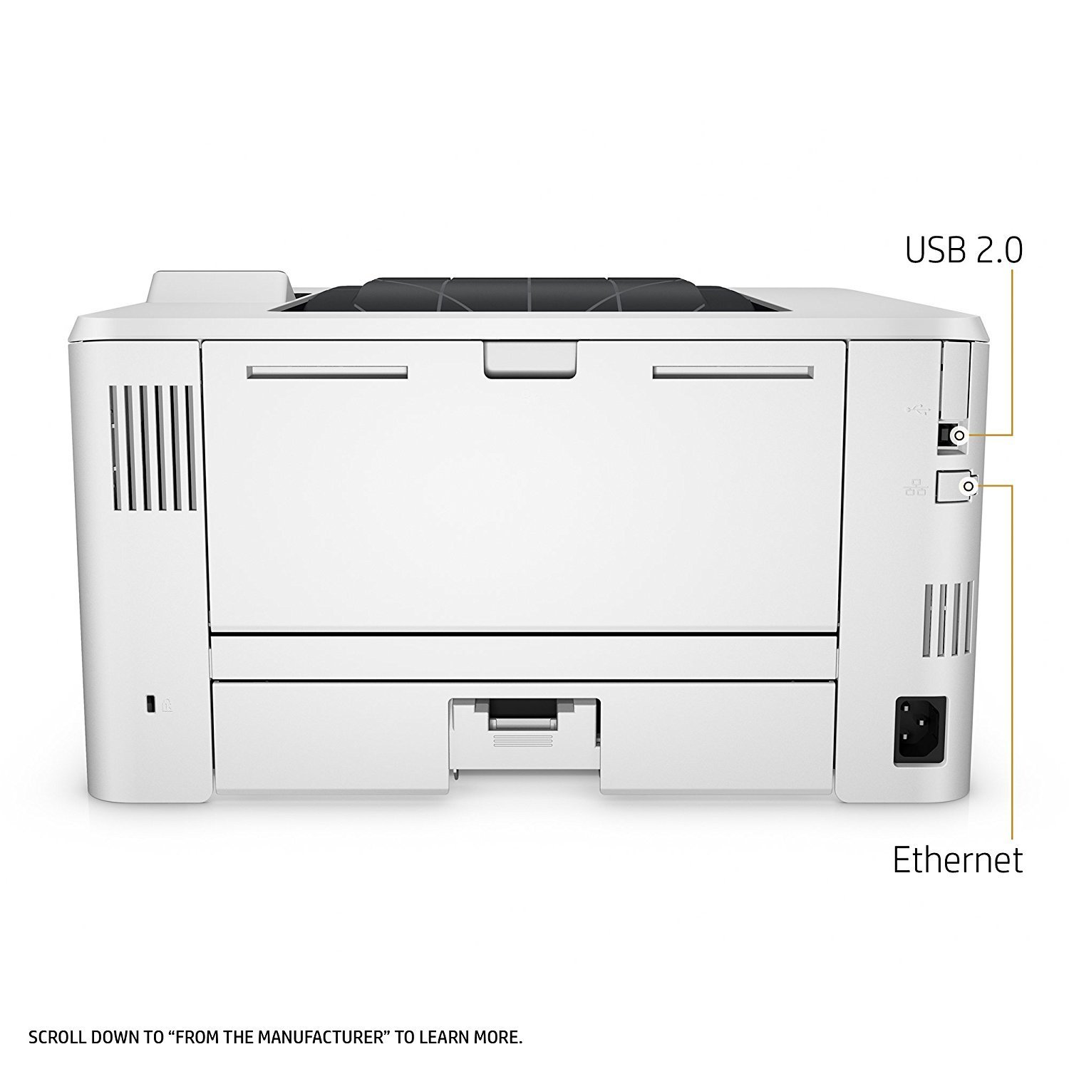 HP LaserJet Pro M402dn Monochrome Laser Printer - Fast & Reliable Wireless Printing, Amazon Dash Replenishment Ready (Renewed/Refurbished) - Perfect for Home Office & Small Business Use