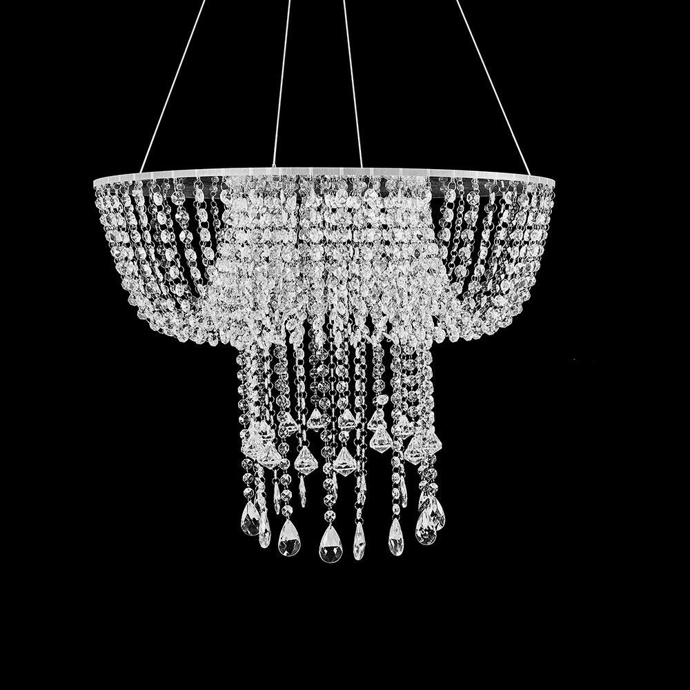 Elegant Hanging Chandelier Cake Stand - Upside Down Dessert Display Rack for Wedding, Birthday Party & Special Events | Perfect for Romantic Cake Presentation & Party Decor