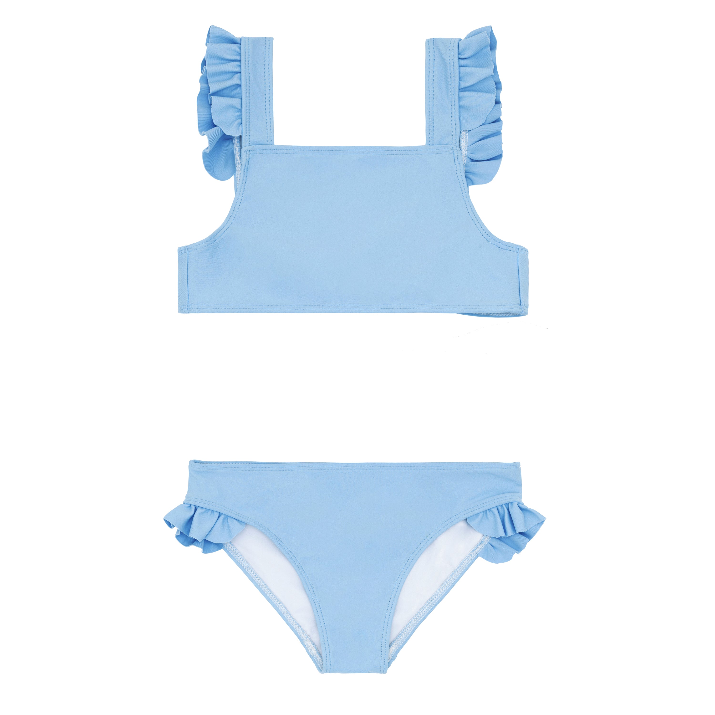 Stylish Girls' Peri Blue Tie Back Bikini - Trendy Swimwear for Beach, Pool & Summer Vacations